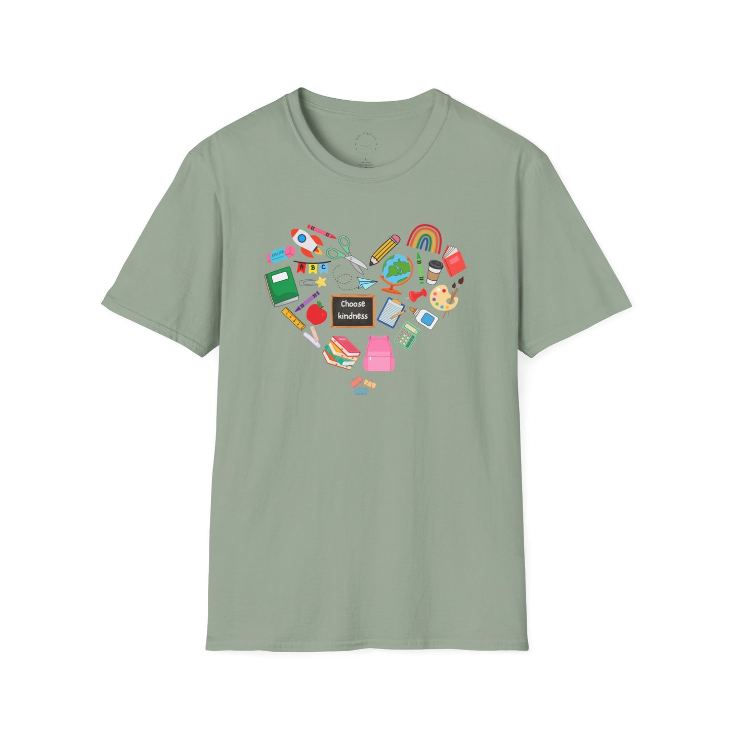 Teach From the Heart Unisex T-Shirt | Love for Learning, Teacher Gift, Back to School, Fun Casual Wear
