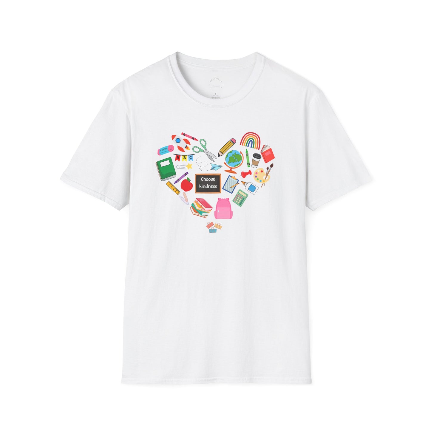 Teach From the Heart Unisex T-Shirt | Love for Learning, Teacher Gift, Back to School, Fun Casual Wear