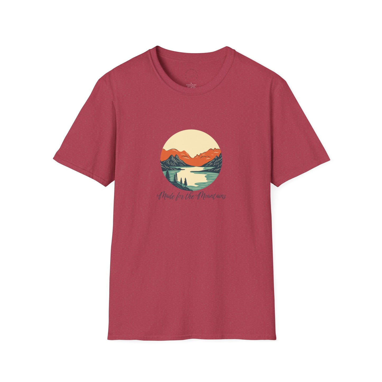 Lake & Summit Tee Softstyle, Casual Wear, Gift for Adventurers, Outdoor Enthusiast Tee, Graphic Tee for Nature Lovers