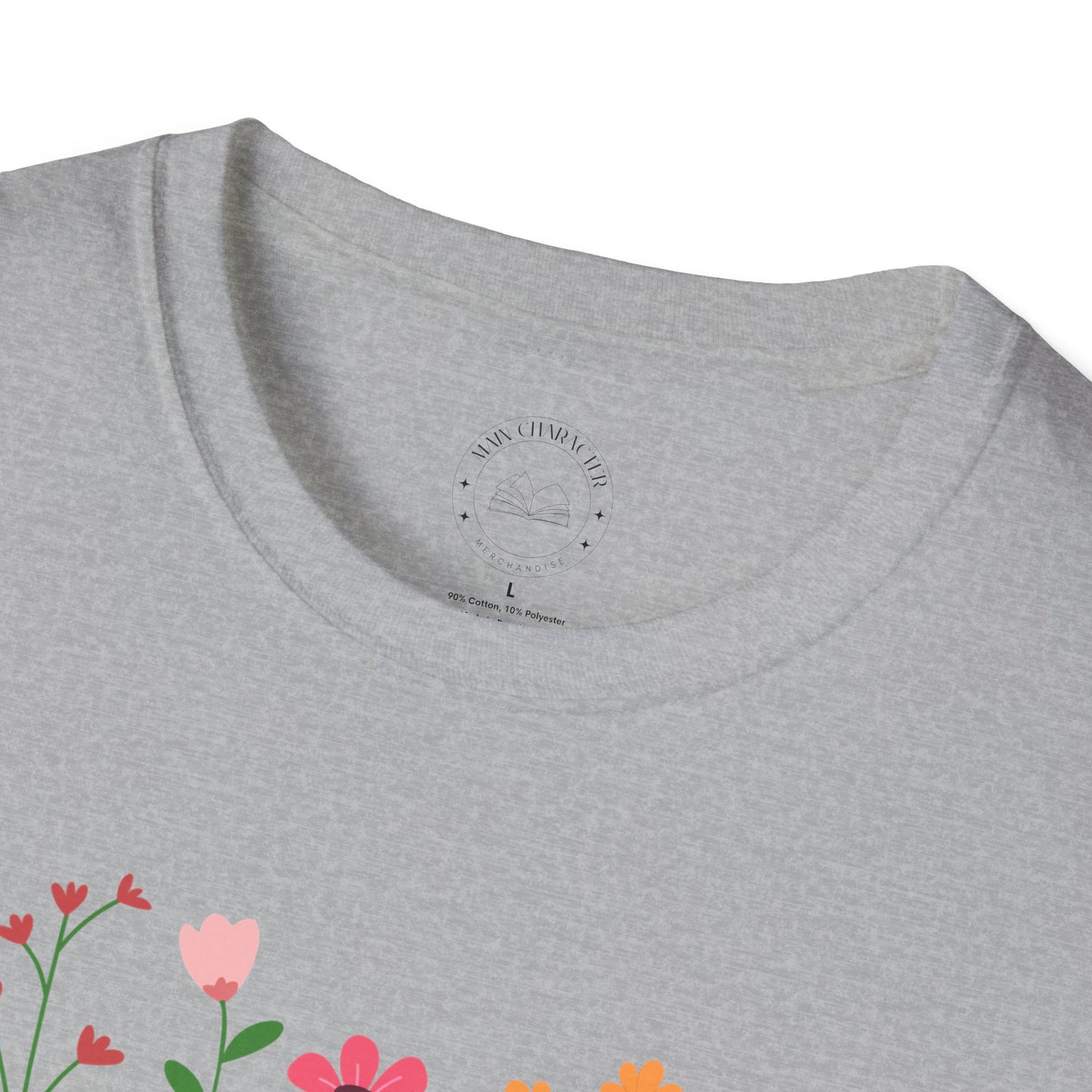 Books & Blooms T-Shirt, Cute Book Lover Gift, Floral Literary Tee, Cozy Reading Shirt
