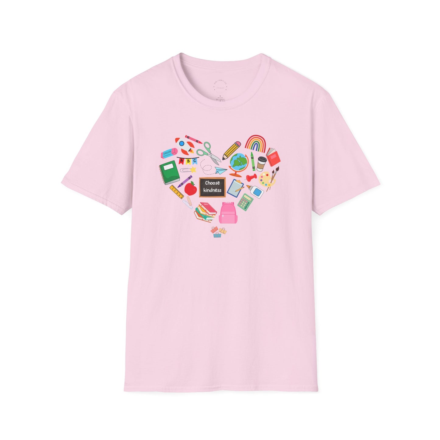 Teach From the Heart Unisex T-Shirt | Love for Learning, Teacher Gift, Back to School, Fun Casual Wear