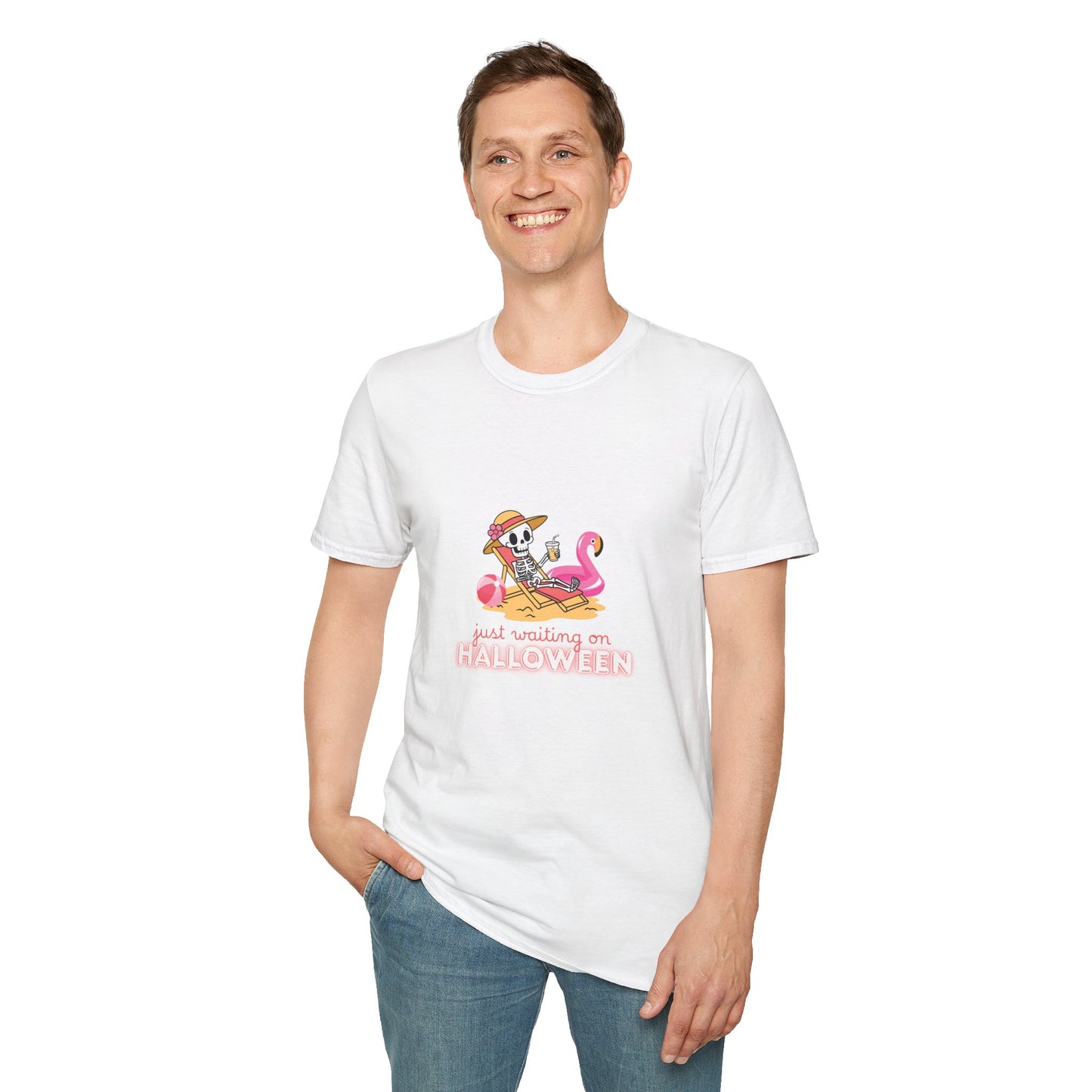 Summerween Skeleton T-Shirt, Fun Halloween Tee, Spooky Vibes Apparel