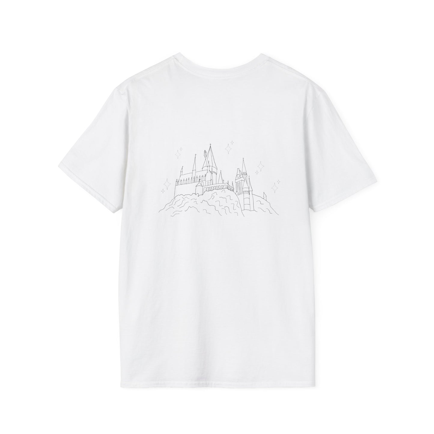 Hogwarts Unisex T-Shirt, Softstyle Tee for Casual Wear, Unique Graphic T-Shirt, Hogwarts Houses