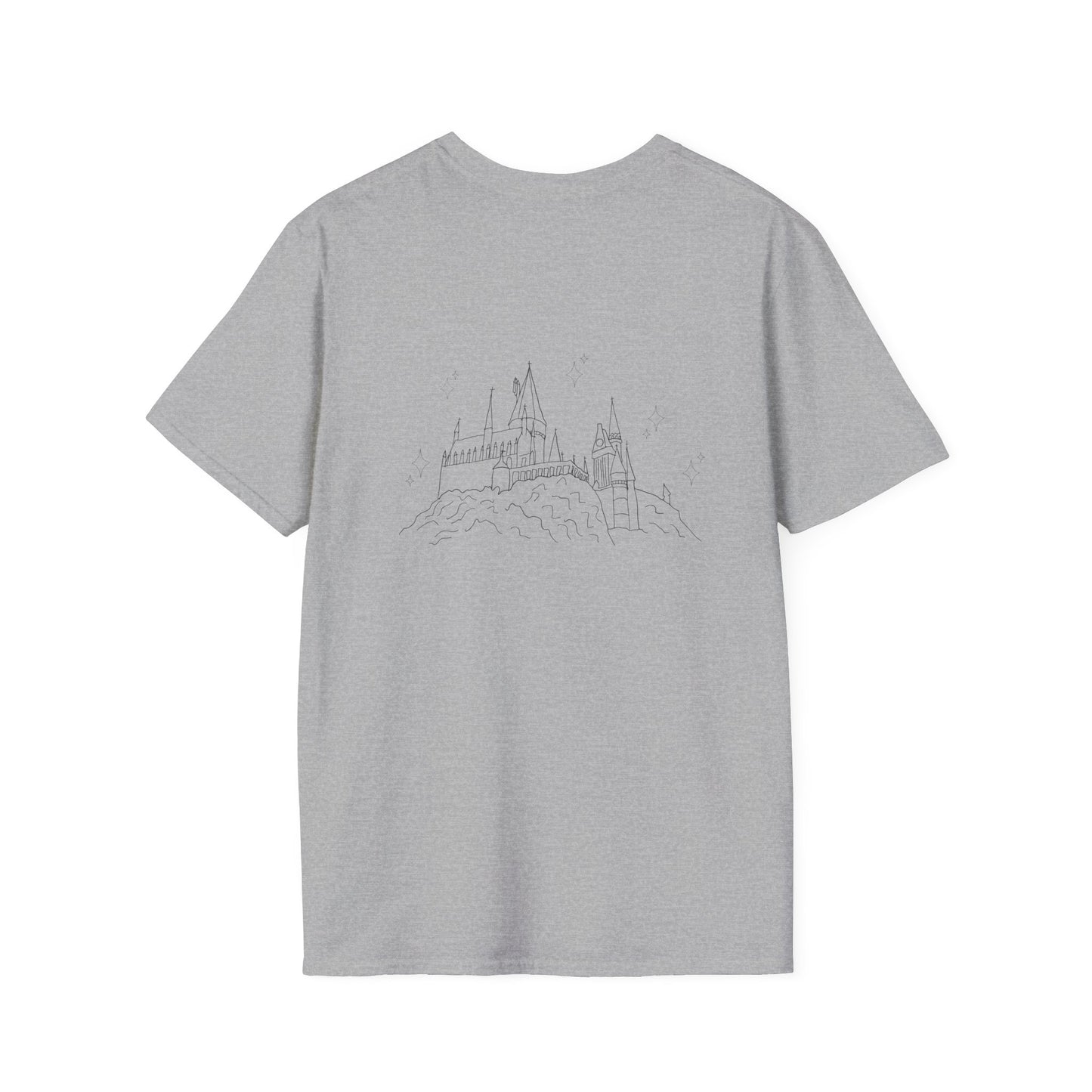 Hogwarts Unisex T-Shirt, Softstyle Tee for Casual Wear, Unique Graphic T-Shirt, Hogwarts Houses