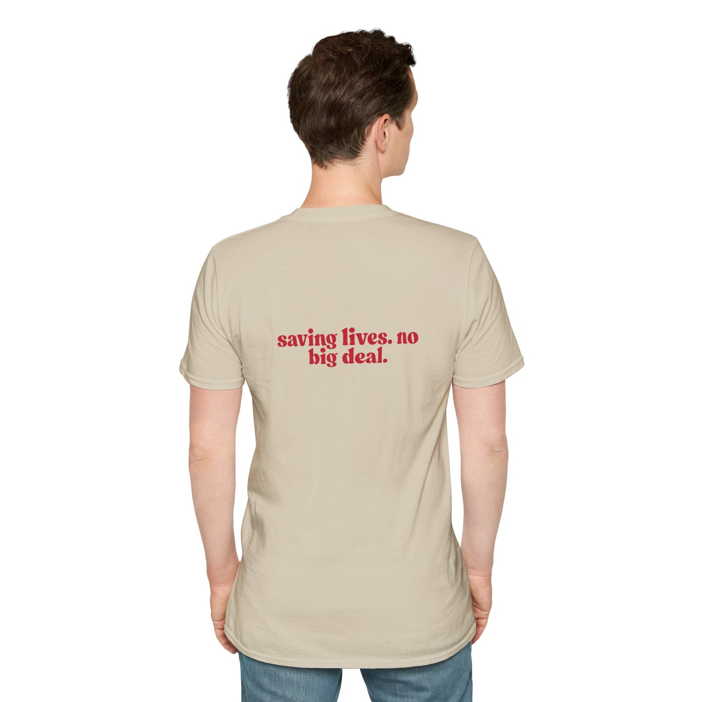 LPN Saving Lives Unisex T-Shirt, LPN Gift, Inspirational Tee, Gift for Healthcare Workers, Everyday Wear, Motivational Apparel
