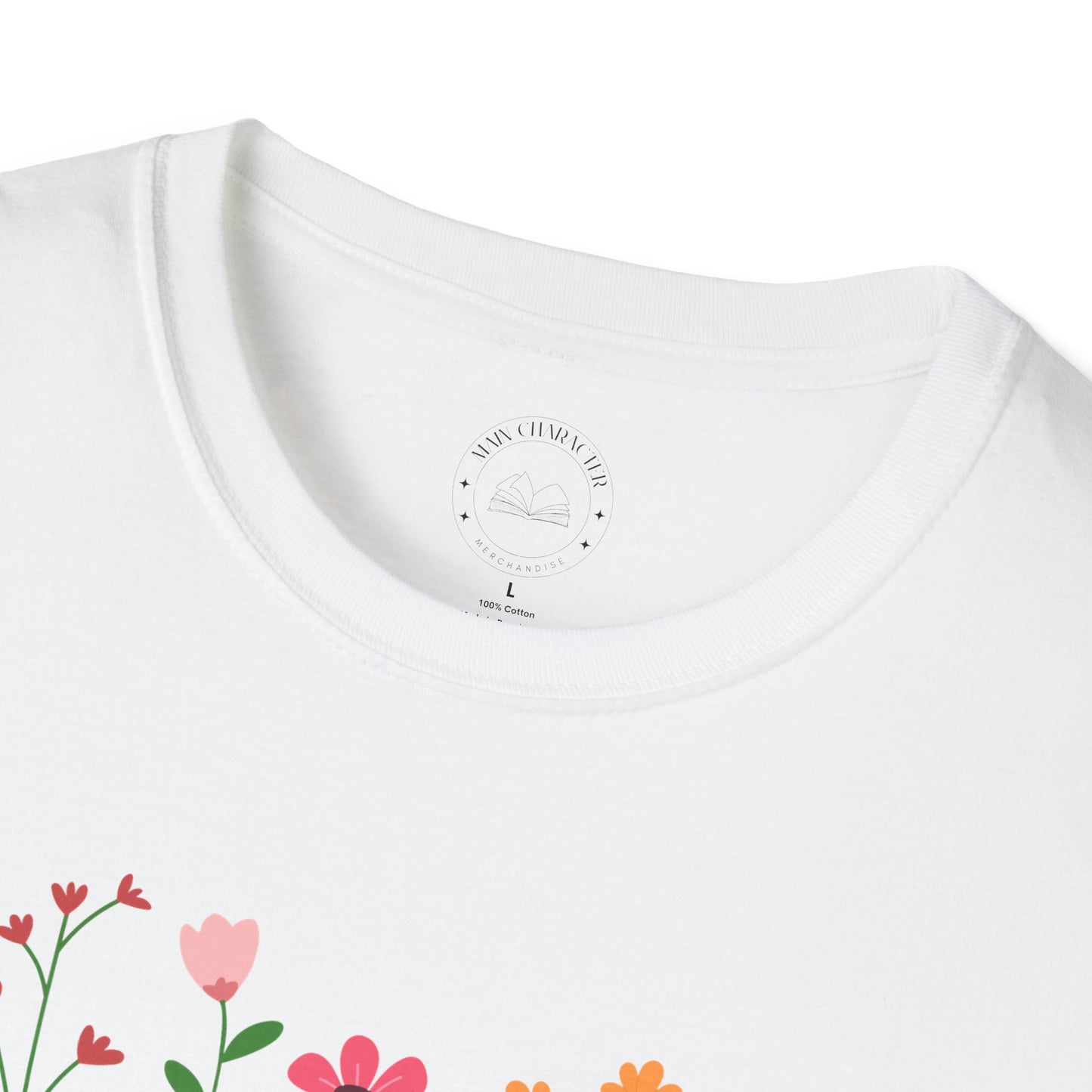 Books & Blooms T-Shirt, Cute Book Lover Gift, Floral Literary Tee, Cozy Reading Shirt