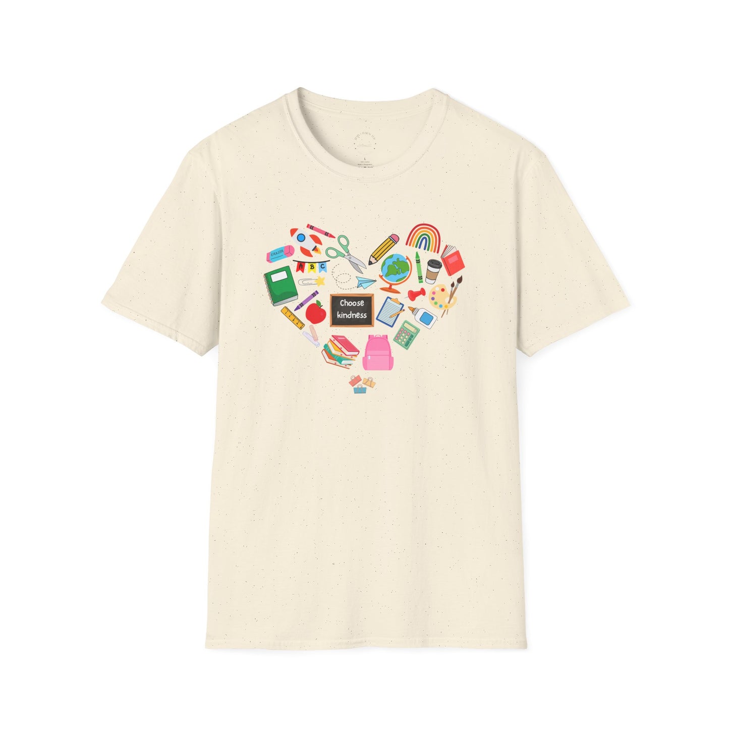Teach From the Heart Unisex T-Shirt | Love for Learning, Teacher Gift, Back to School, Fun Casual Wear