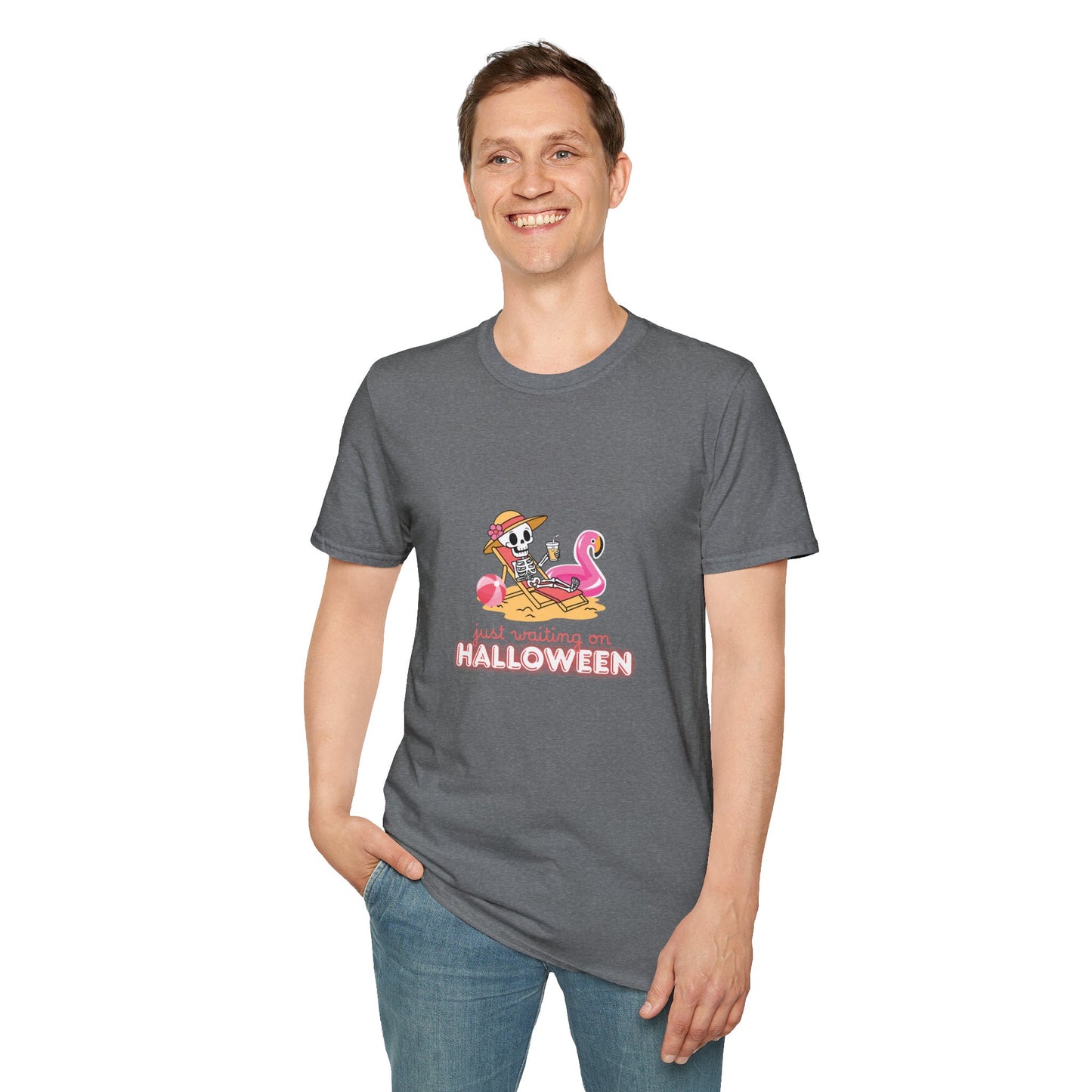 Summerween Skeleton T-Shirt, Fun Halloween Tee, Spooky Vibes Apparel