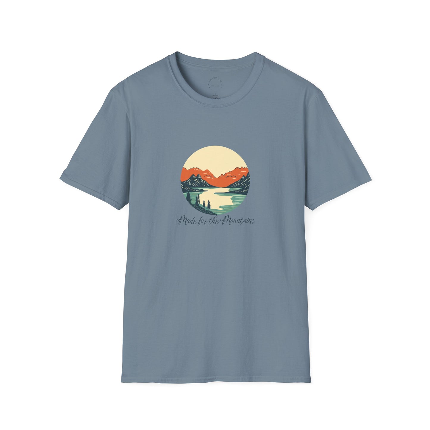 Lake & Summit Tee Softstyle, Casual Wear, Gift for Adventurers, Outdoor Enthusiast Tee, Graphic Tee for Nature Lovers