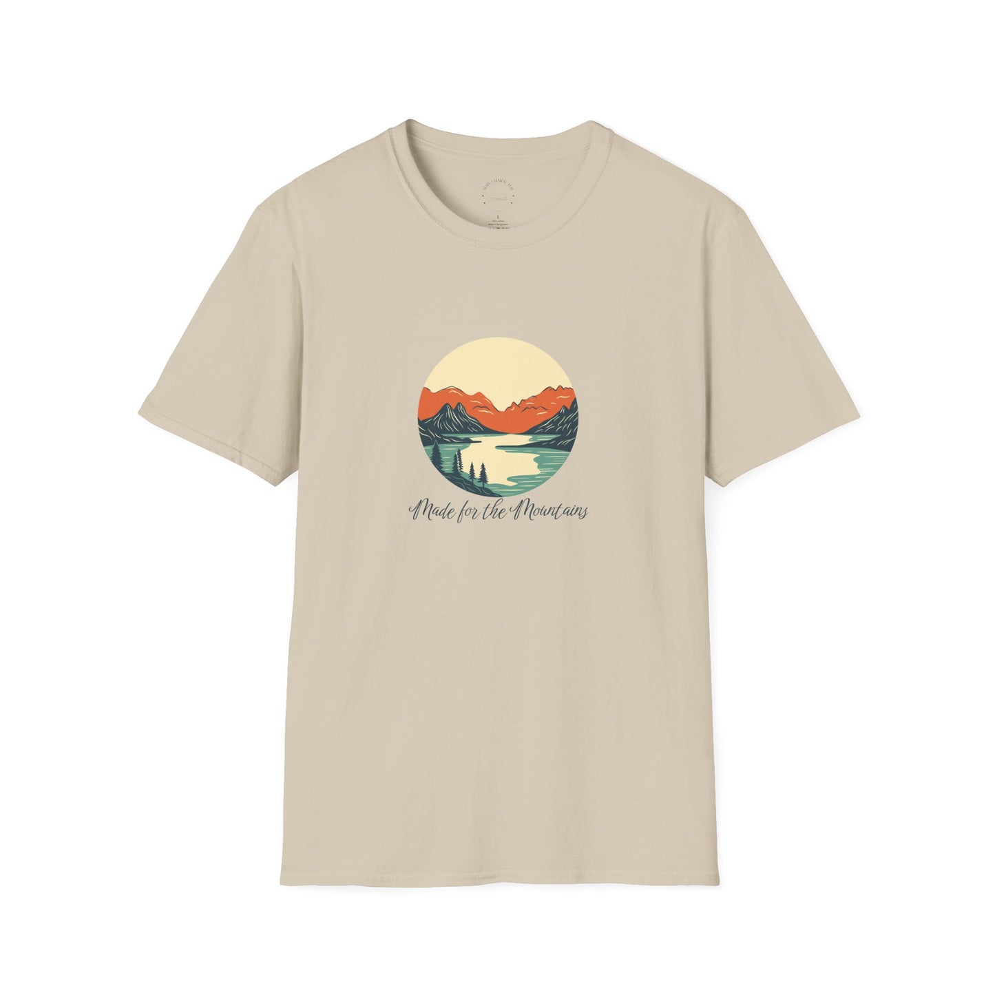 Lake & Summit Tee Softstyle, Casual Wear, Gift for Adventurers, Outdoor Enthusiast Tee, Graphic Tee for Nature Lovers
