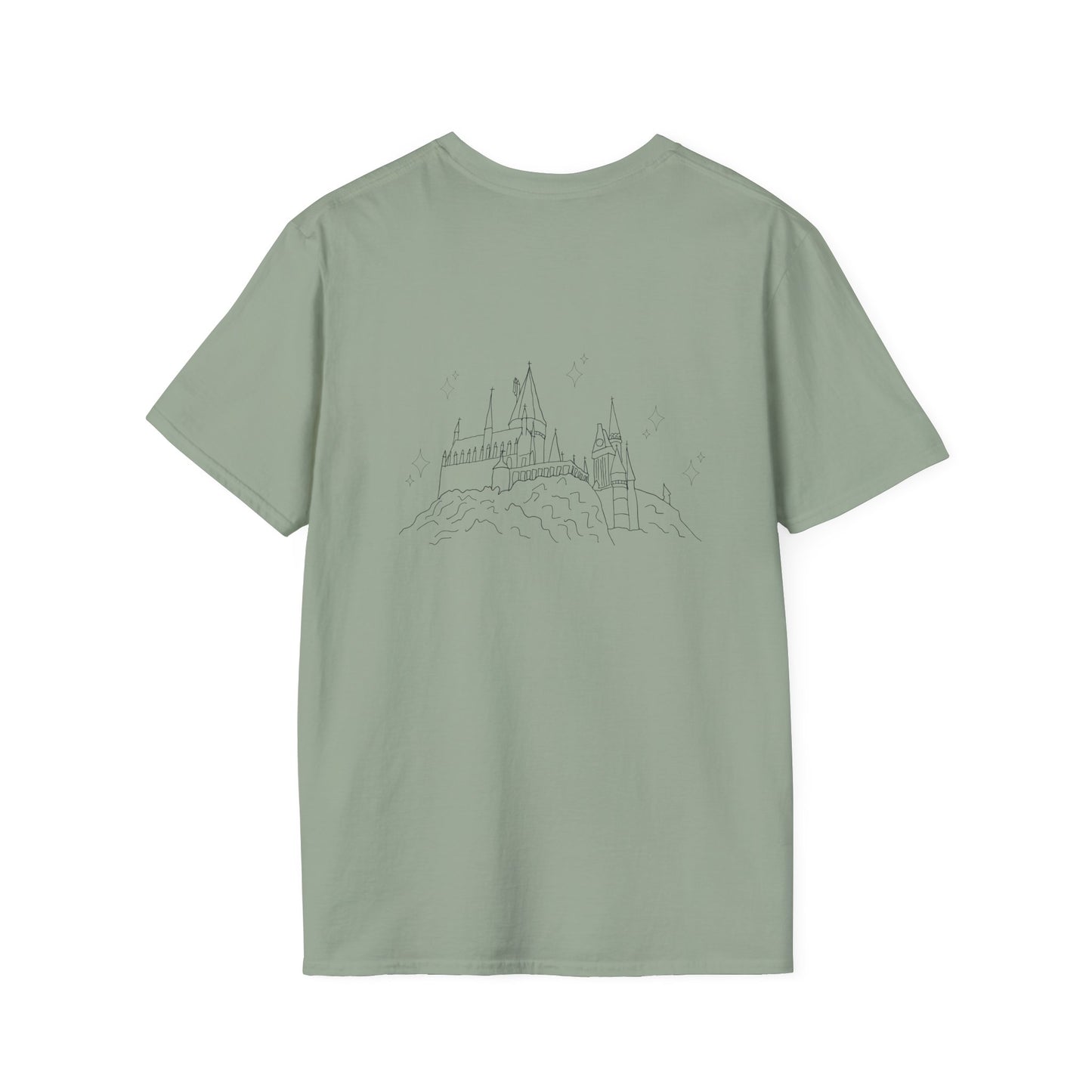 Hogwarts Unisex T-Shirt, Softstyle Tee for Casual Wear, Unique Graphic T-Shirt, Hogwarts Houses