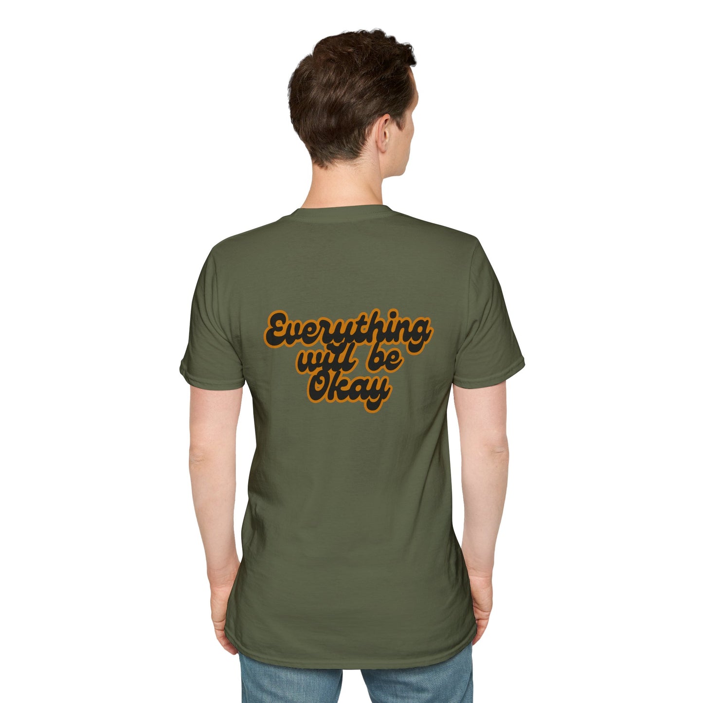 Everything Will Be Okay T-Shirt, Unisex Softstyle Tee, Positive Vibes Shirt, Casual Wear, Uplifting Apparel