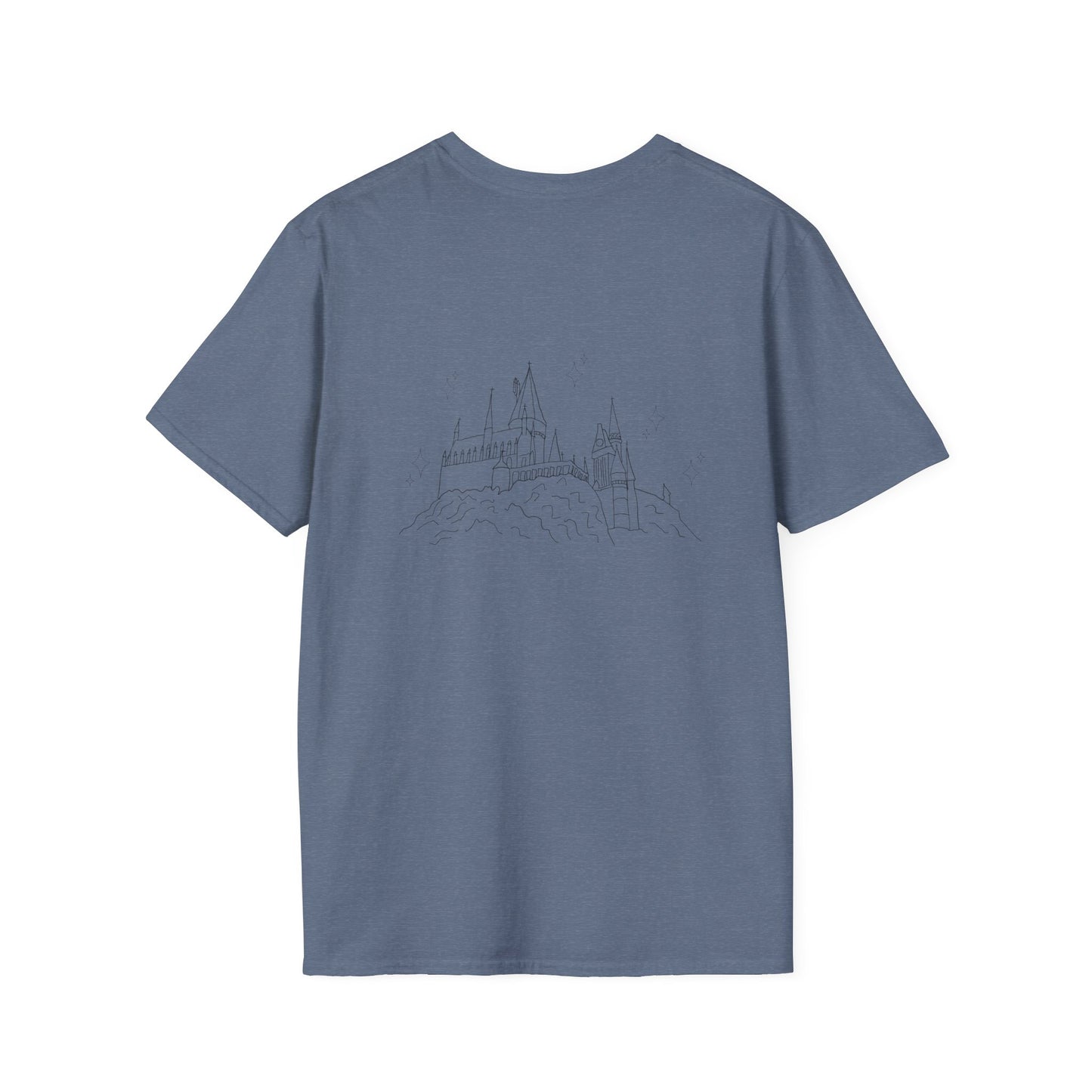 Hogwarts Unisex T-Shirt, Softstyle Tee for Casual Wear, Unique Graphic T-Shirt, Hogwarts Houses