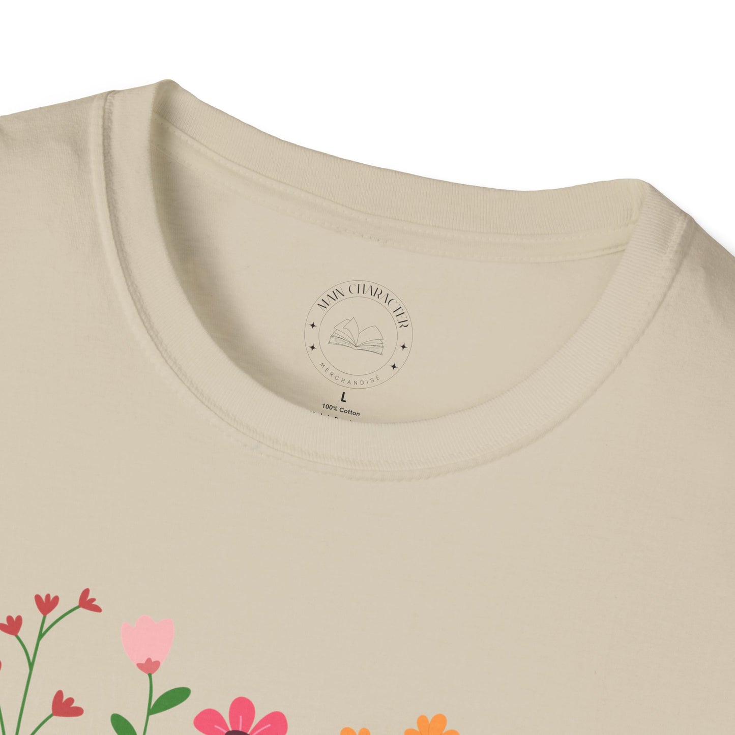 Books & Blooms T-Shirt, Cute Book Lover Gift, Floral Literary Tee, Cozy Reading Shirt