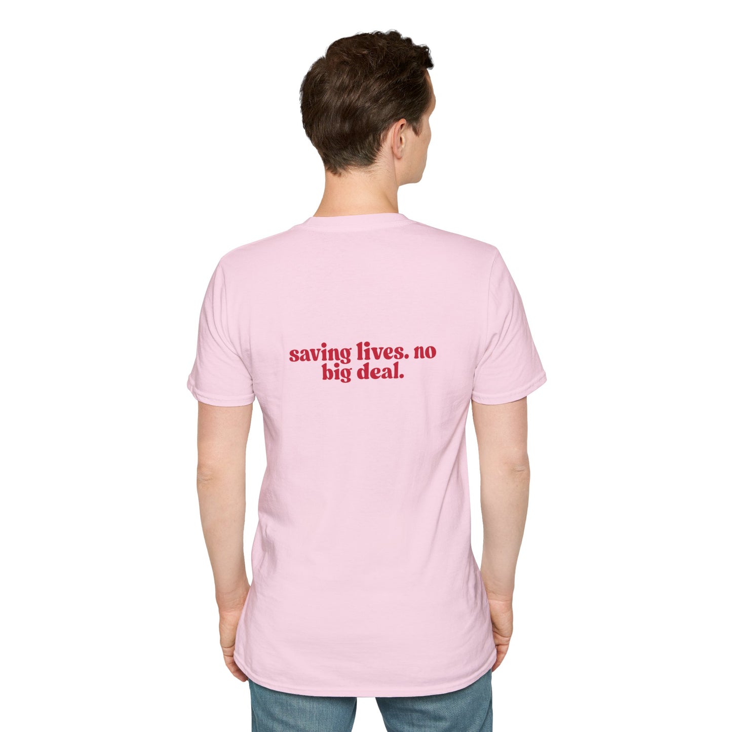 LPN Saving Lives Unisex T-Shirt, LPN Gift, Inspirational Tee, Gift for Healthcare Workers, Everyday Wear, Motivational Apparel