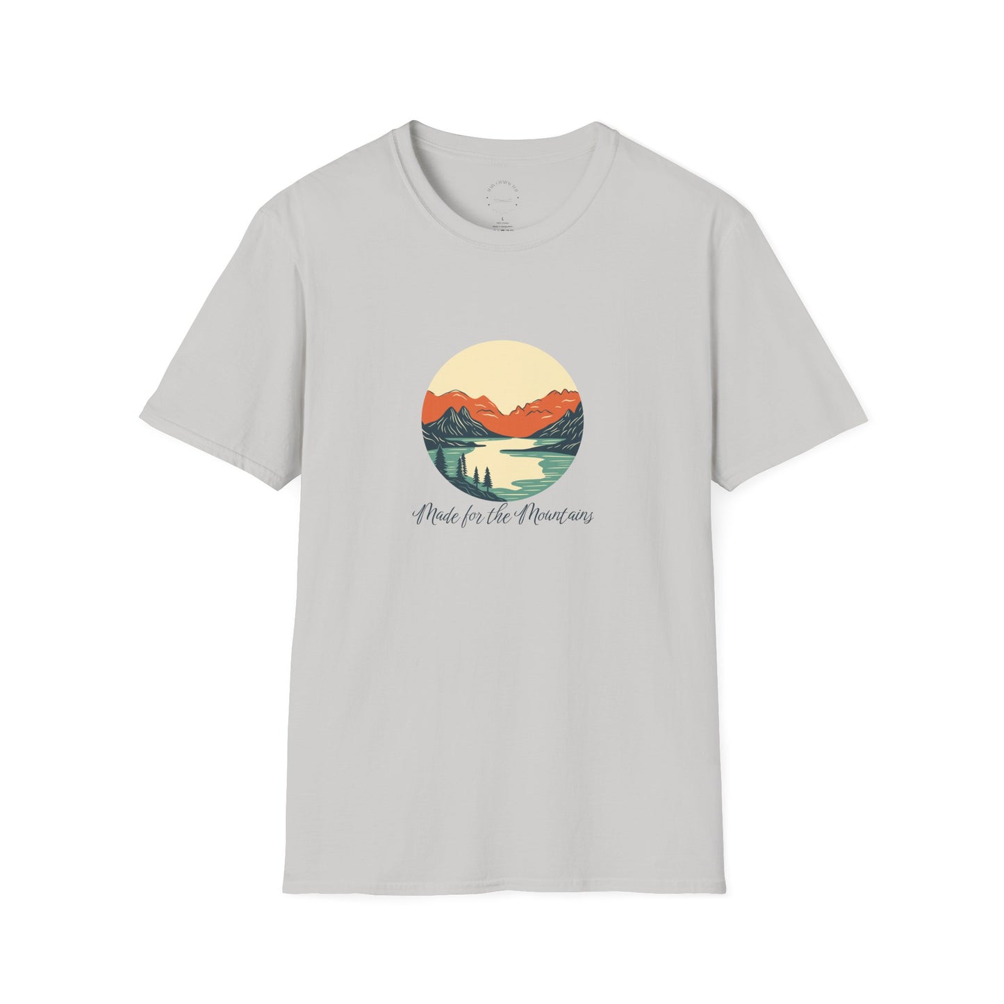 Lake & Summit Tee Softstyle, Casual Wear, Gift for Adventurers, Outdoor Enthusiast Tee, Graphic Tee for Nature Lovers
