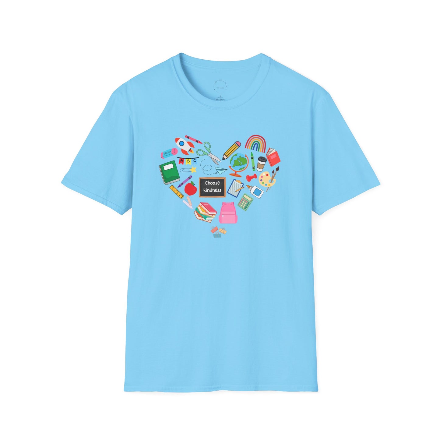 Teach From the Heart Unisex T-Shirt | Love for Learning, Teacher Gift, Back to School, Fun Casual Wear