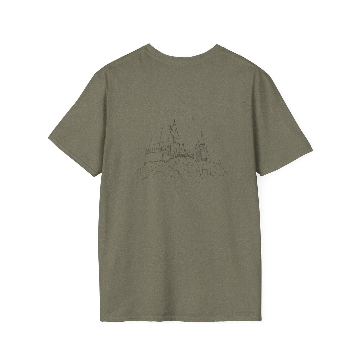 Hogwarts Unisex T-Shirt, Softstyle Tee for Casual Wear, Unique Graphic T-Shirt, Hogwarts Houses