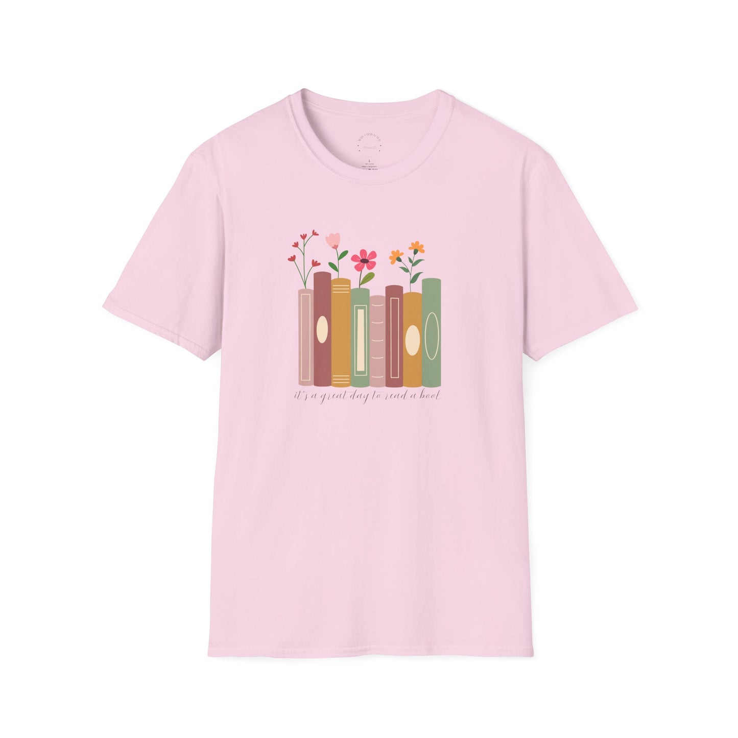Books & Blooms T-Shirt, Cute Book Lover Gift, Floral Literary Tee, Cozy Reading Shirt