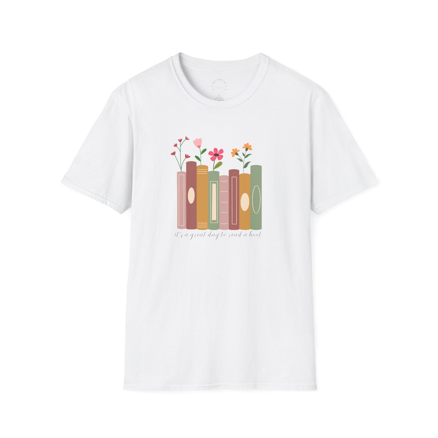 Books & Blooms T-Shirt, Cute Book Lover Gift, Floral Literary Tee, Cozy Reading Shirt
