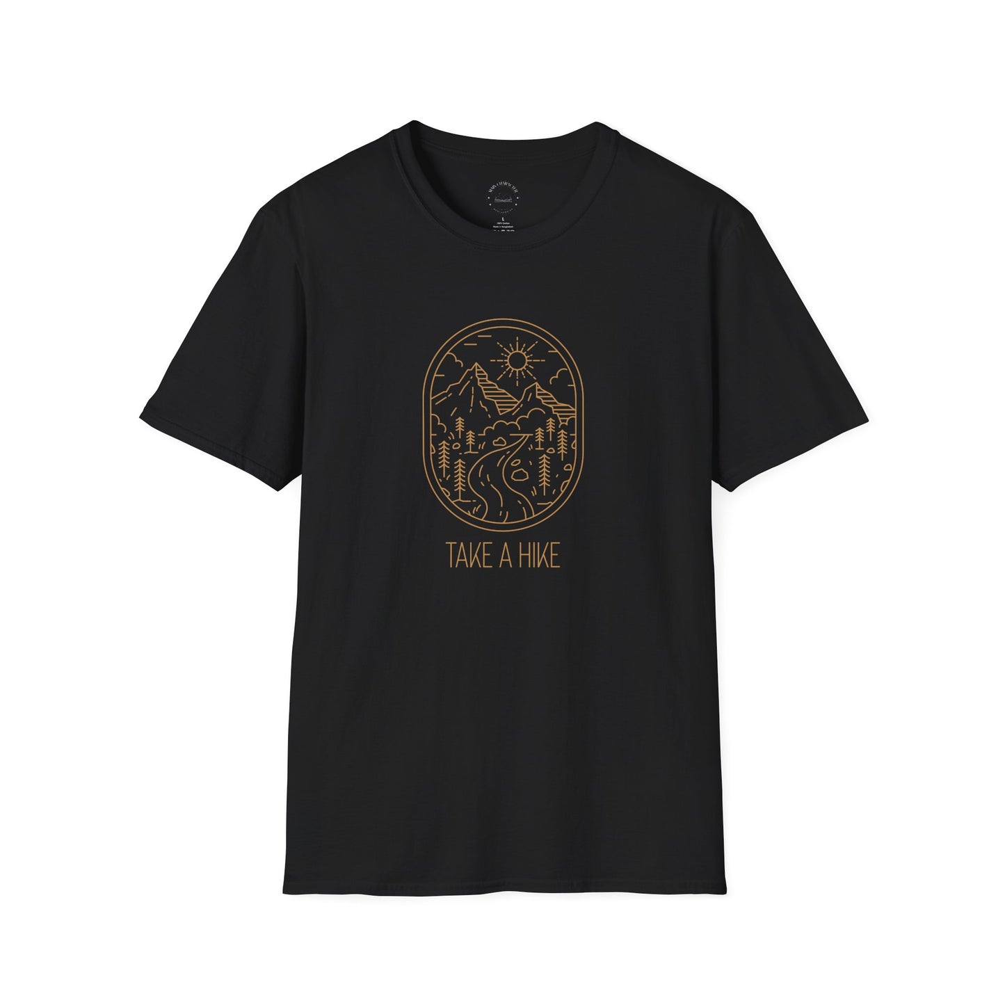 Take A Hike T-Shirt | Hiking Gift | Outdoor Lover Tee | Unisex Softstyle Tee | Eco-Friendly Apparel