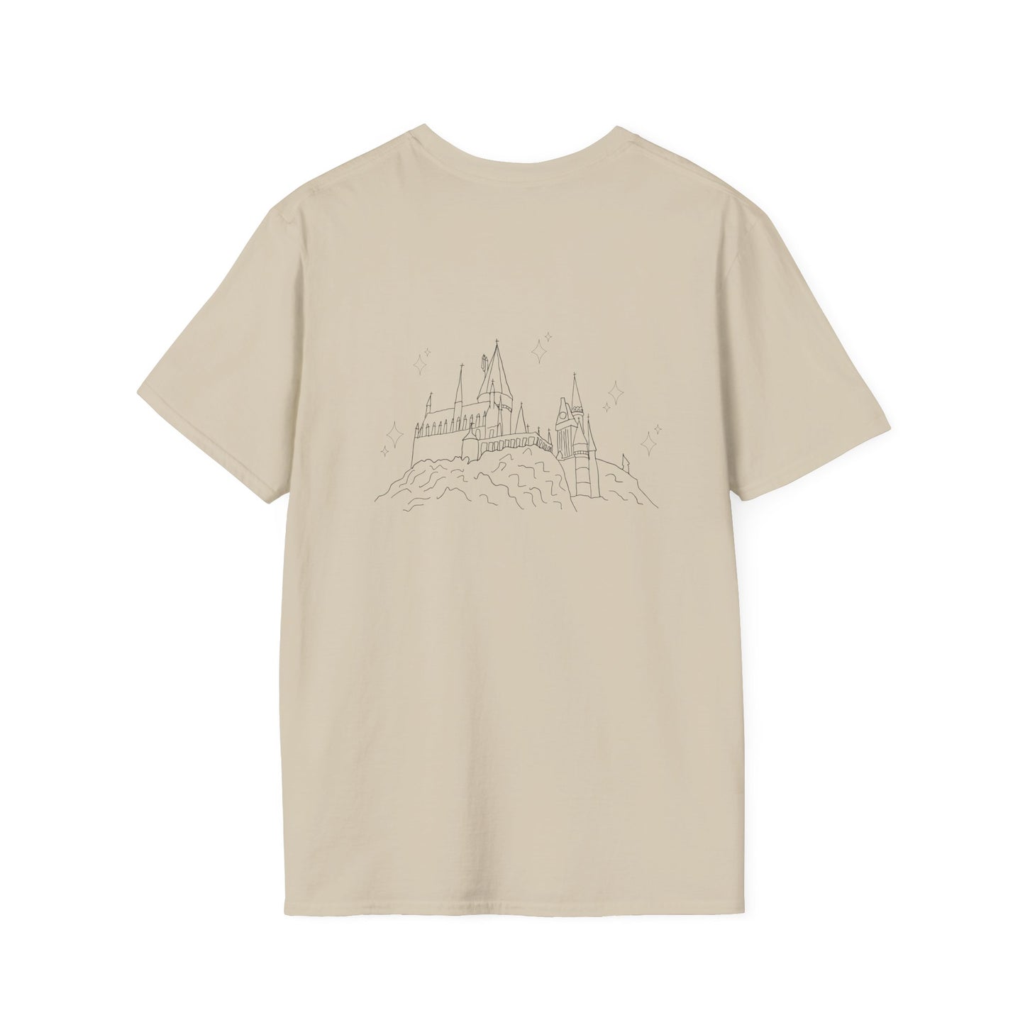 Hogwarts Unisex T-Shirt, Softstyle Tee for Casual Wear, Unique Graphic T-Shirt, Hogwarts Houses