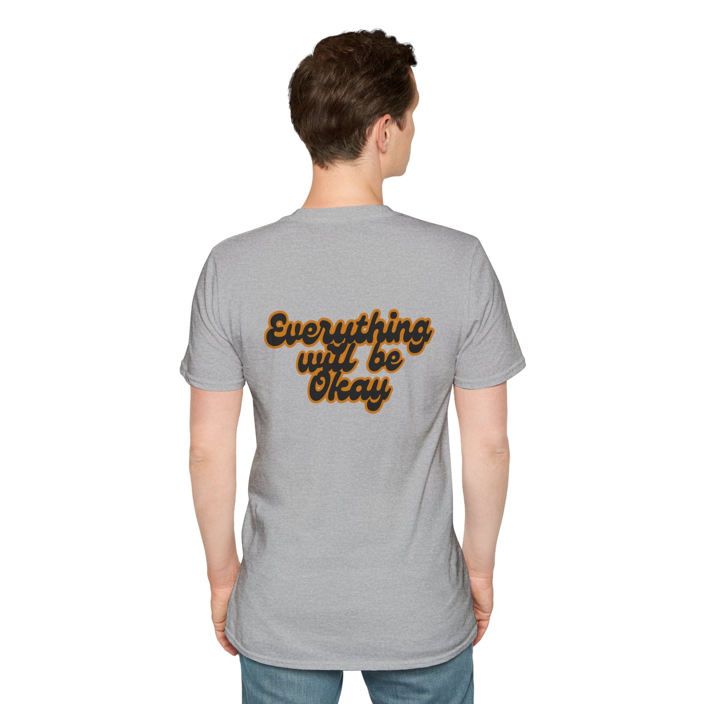 Everything Will Be Okay T-Shirt, Unisex Softstyle Tee, Positive Vibes Shirt, Casual Wear, Uplifting Apparel