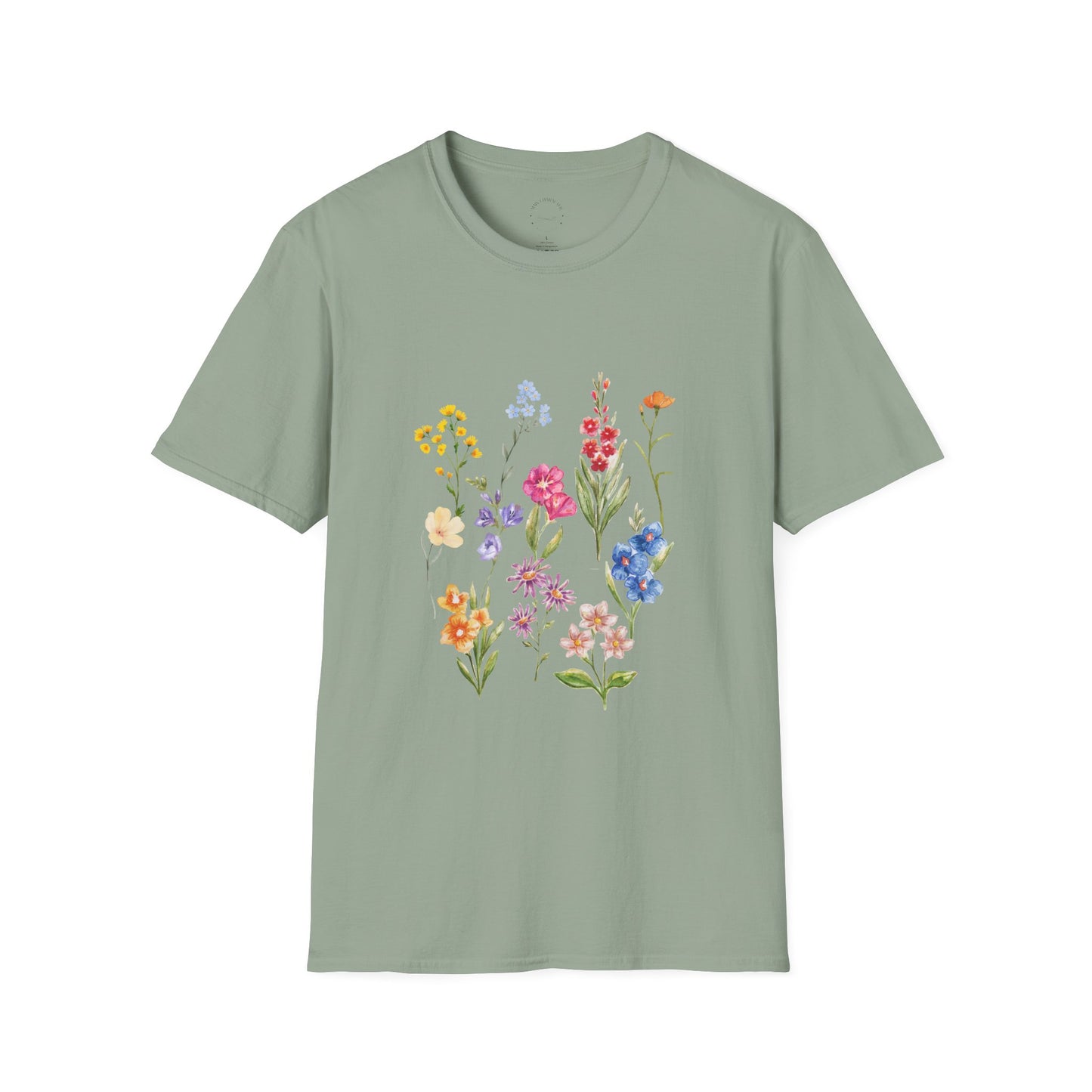 Wildflower Unisex Softstyle T-Shirt, Cute Spring Tee, Nature Lover Gift, Casual Wear, Ideal for Birthdays