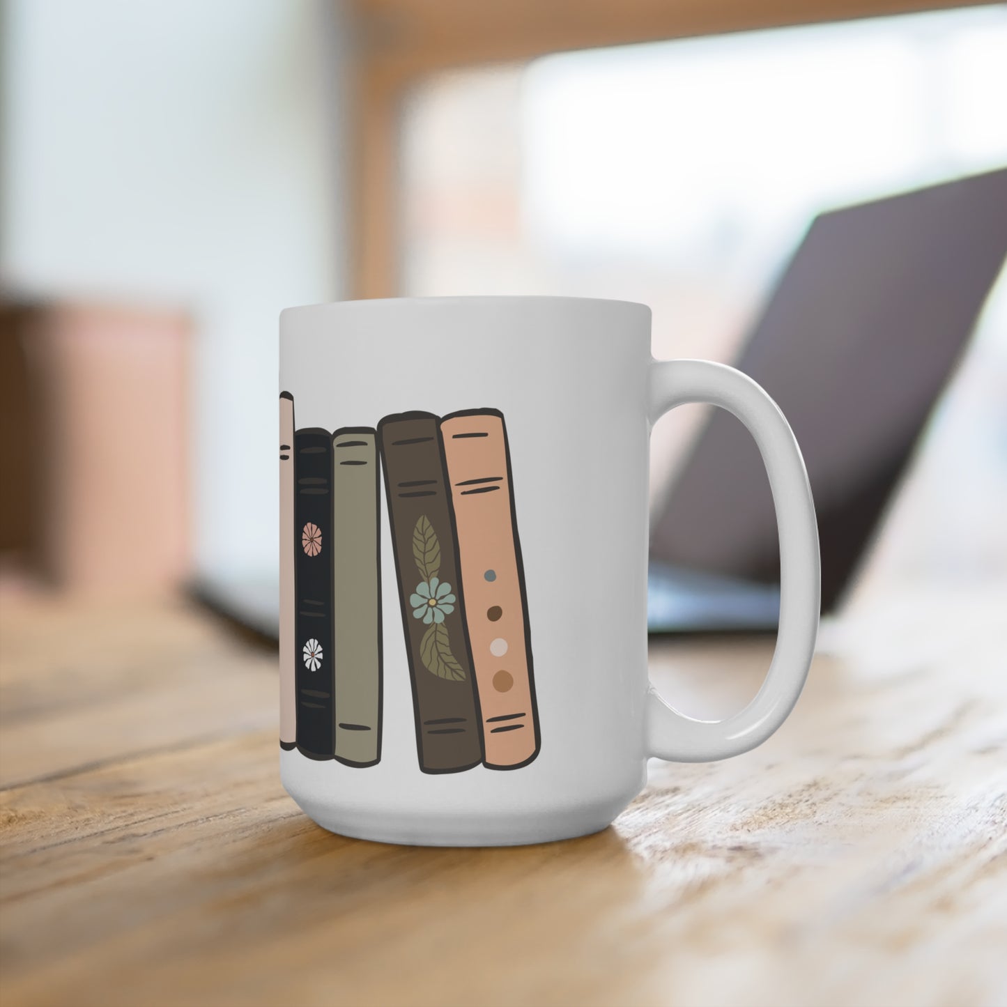 Book Lovers' Mug, Cozy Coffee Cup, Literary Gift, Reading Accessory, Home Office Decor, Perfect for Bookworms