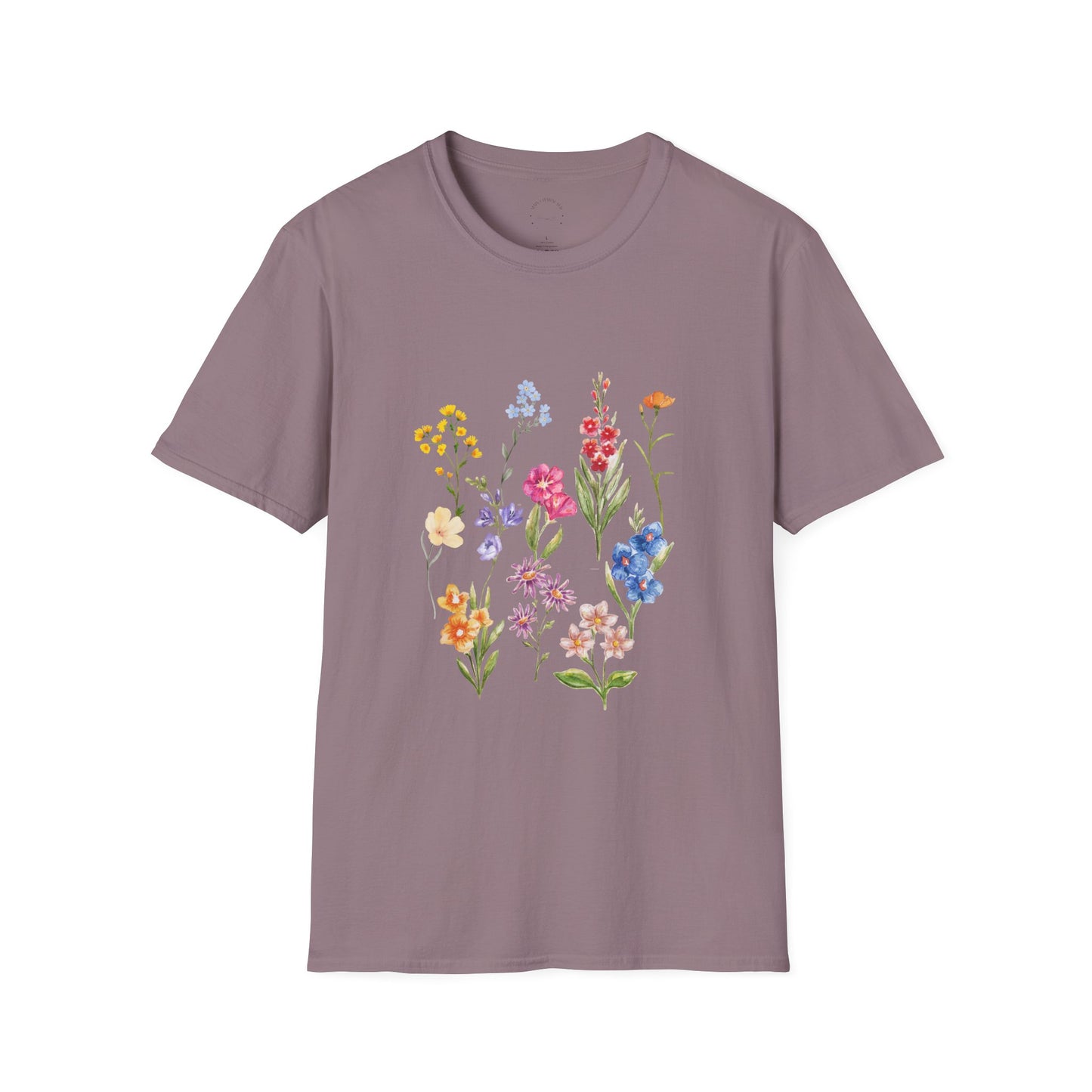 Wildflower Unisex Softstyle T-Shirt, Cute Spring Tee, Nature Lover Gift, Casual Wear, Ideal for Birthdays