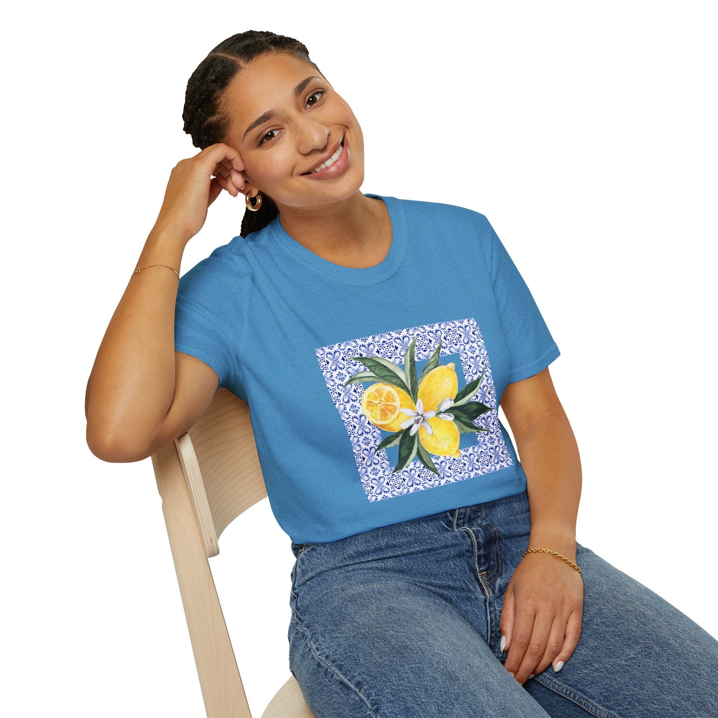 Amalfi Lemon Mosaic Tee | Summer Vibes | Perfect Gift for Friends, Casual Wear