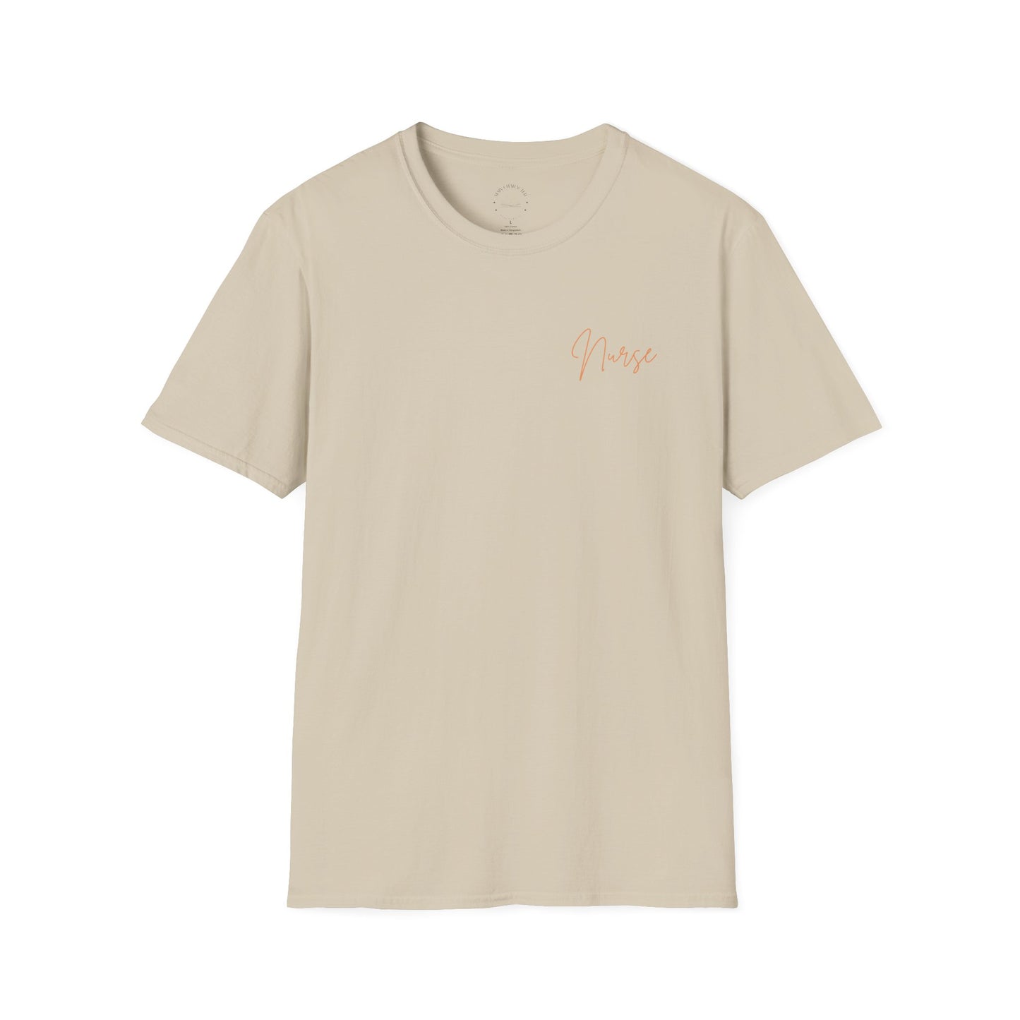 Floral Nurse T-Shirt, Botanical Graphic Tee, Casual Everyday Wear, Perfect for Spring