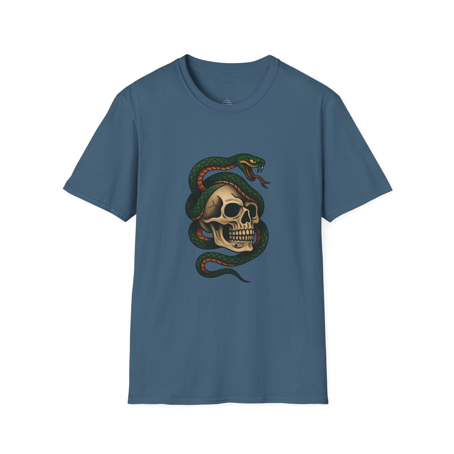 Snake and Skull T-Shirt | Unisex Graphic Tee, Edgy Fashion, Halloween Outfit, Vintage Style, Casual Wear