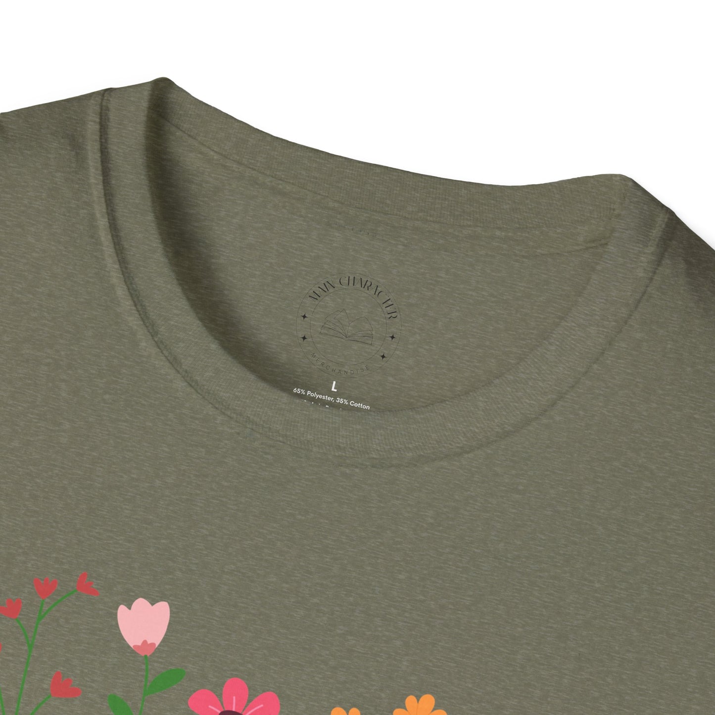 Books & Blooms T-Shirt, Cute Book Lover Gift, Floral Literary Tee, Cozy Reading Shirt