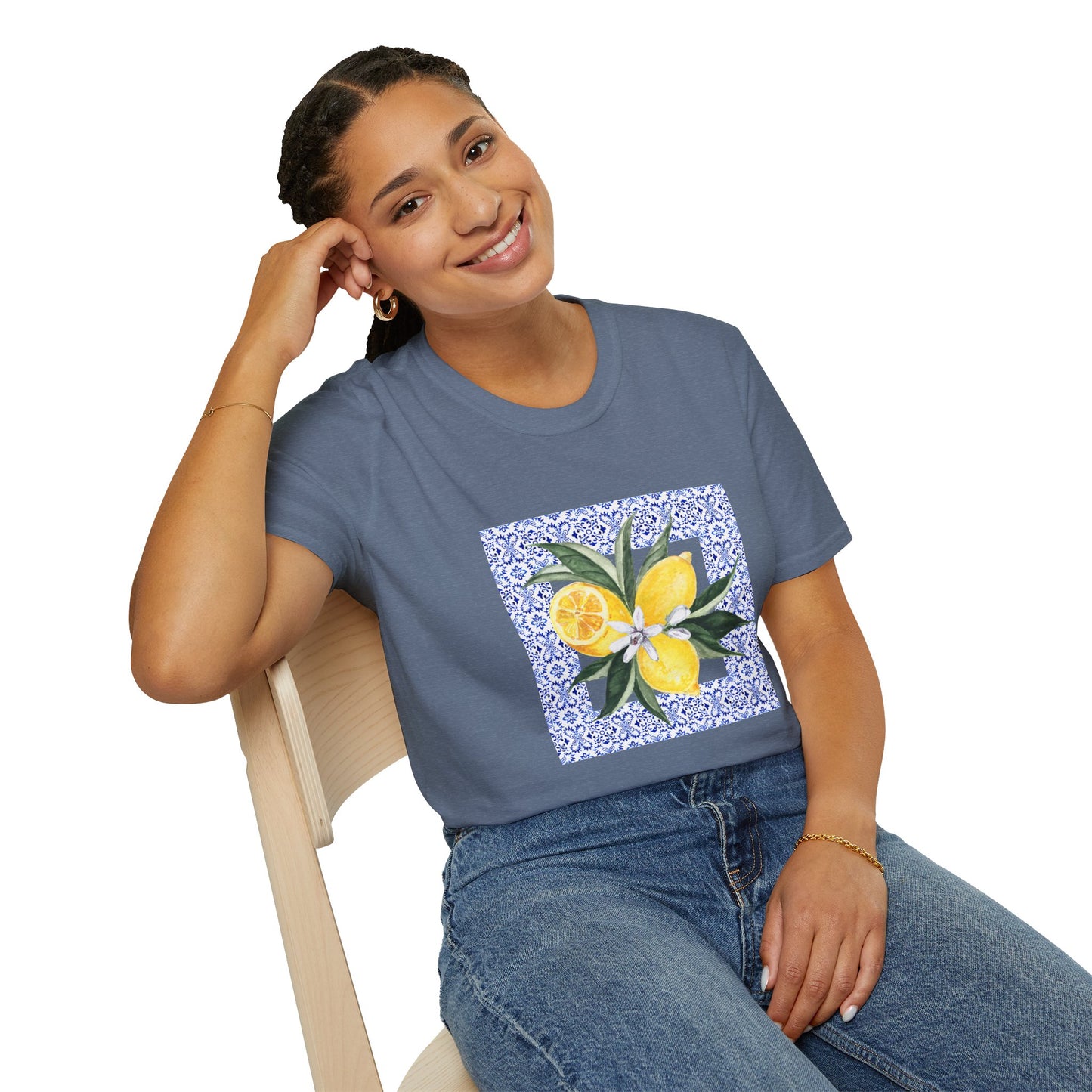 Amalfi Lemon Mosaic Tee | Summer Vibes | Perfect Gift for Friends, Casual Wear