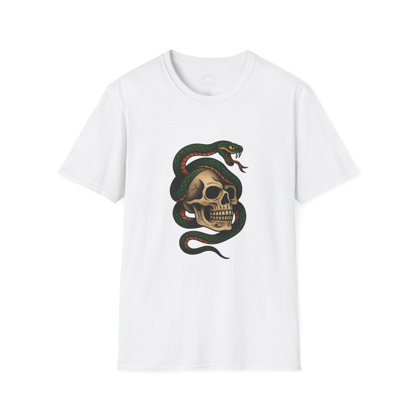 Snake and Skull T-Shirt | Unisex Graphic Tee, Edgy Fashion, Halloween Outfit, Vintage Style, Casual Wear