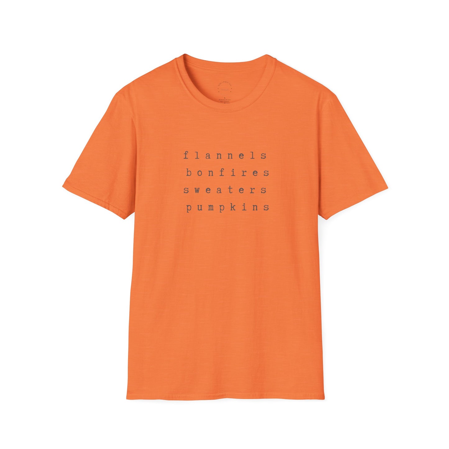 Autumn Essentials Tee, Cozy Shirt, Bonfire Tee, Pumpkin Spice Apparel, Flannel Lover Gift