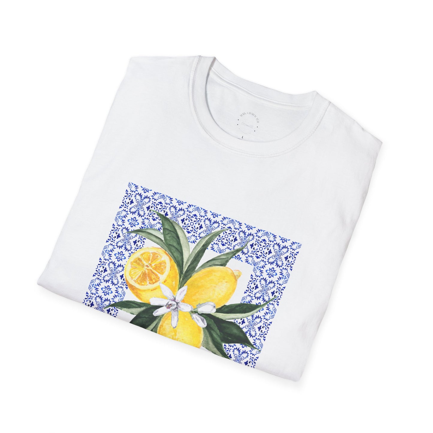 Amalfi Lemon Mosaic Tee | Summer Vibes | Perfect Gift for Friends, Casual Wear
