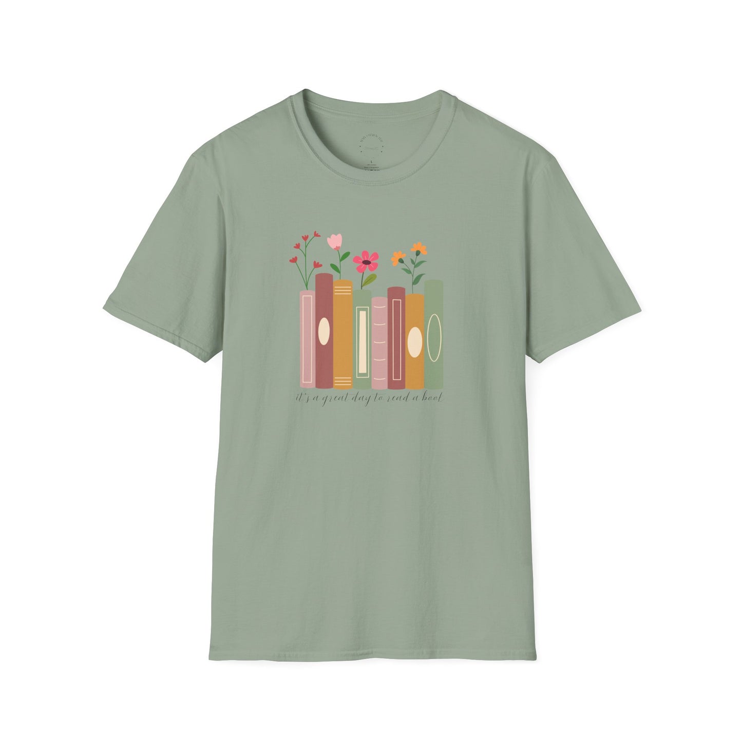 Books & Blooms T-Shirt, Cute Book Lover Gift, Floral Literary Tee, Cozy Reading Shirt