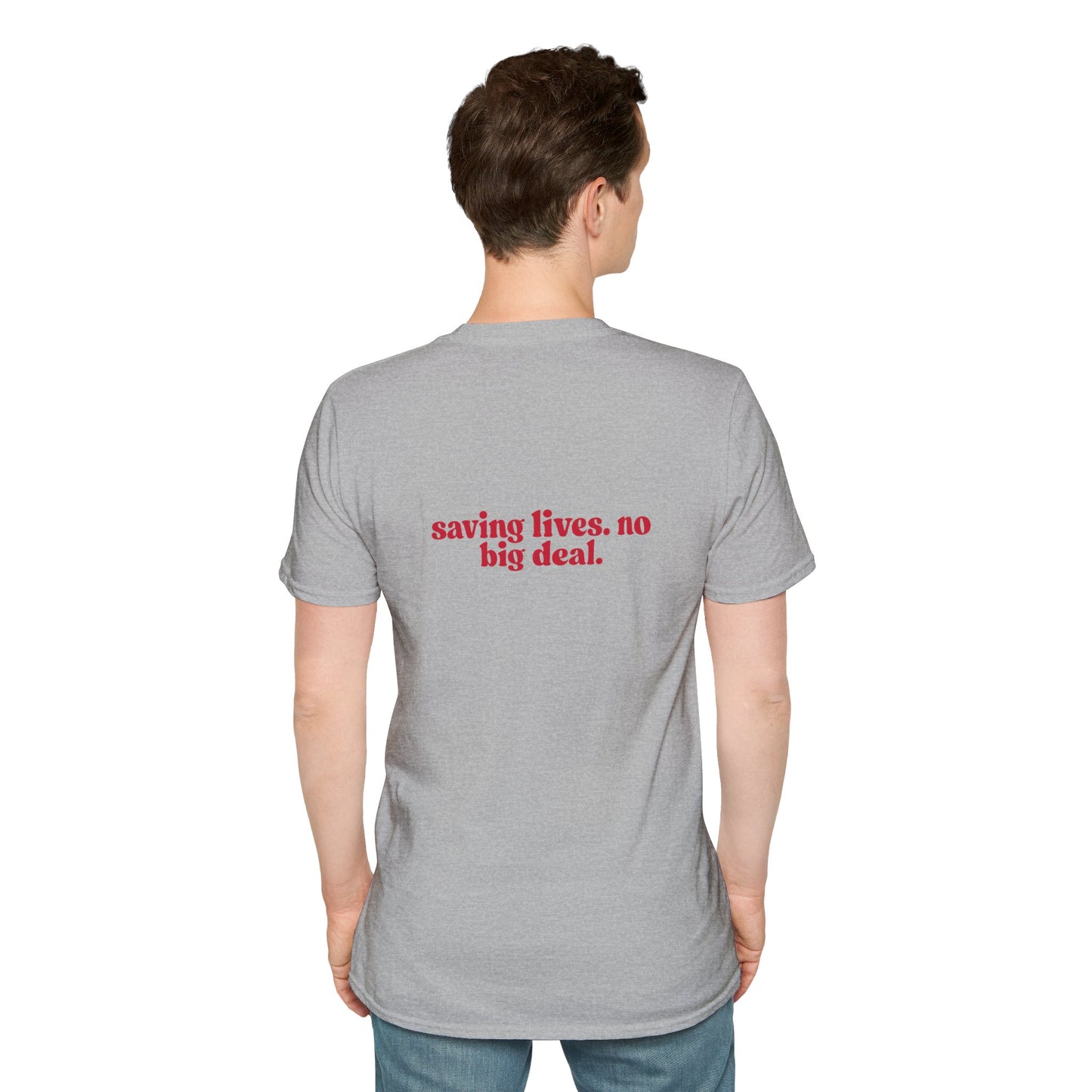 LPN Saving Lives Unisex T-Shirt, LPN Gift, Inspirational Tee, Gift for Healthcare Workers, Everyday Wear, Motivational Apparel