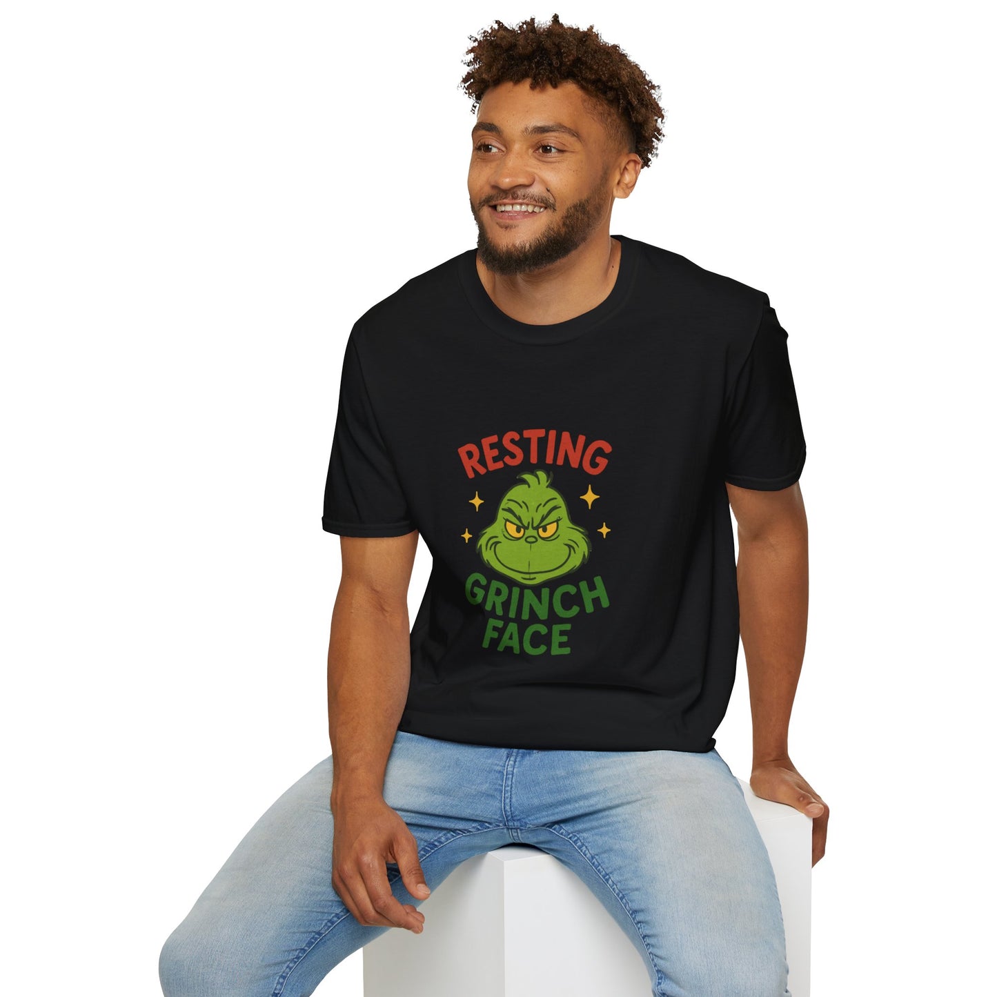 T-Shirt — Resting Grinch Face Holiday Shirt