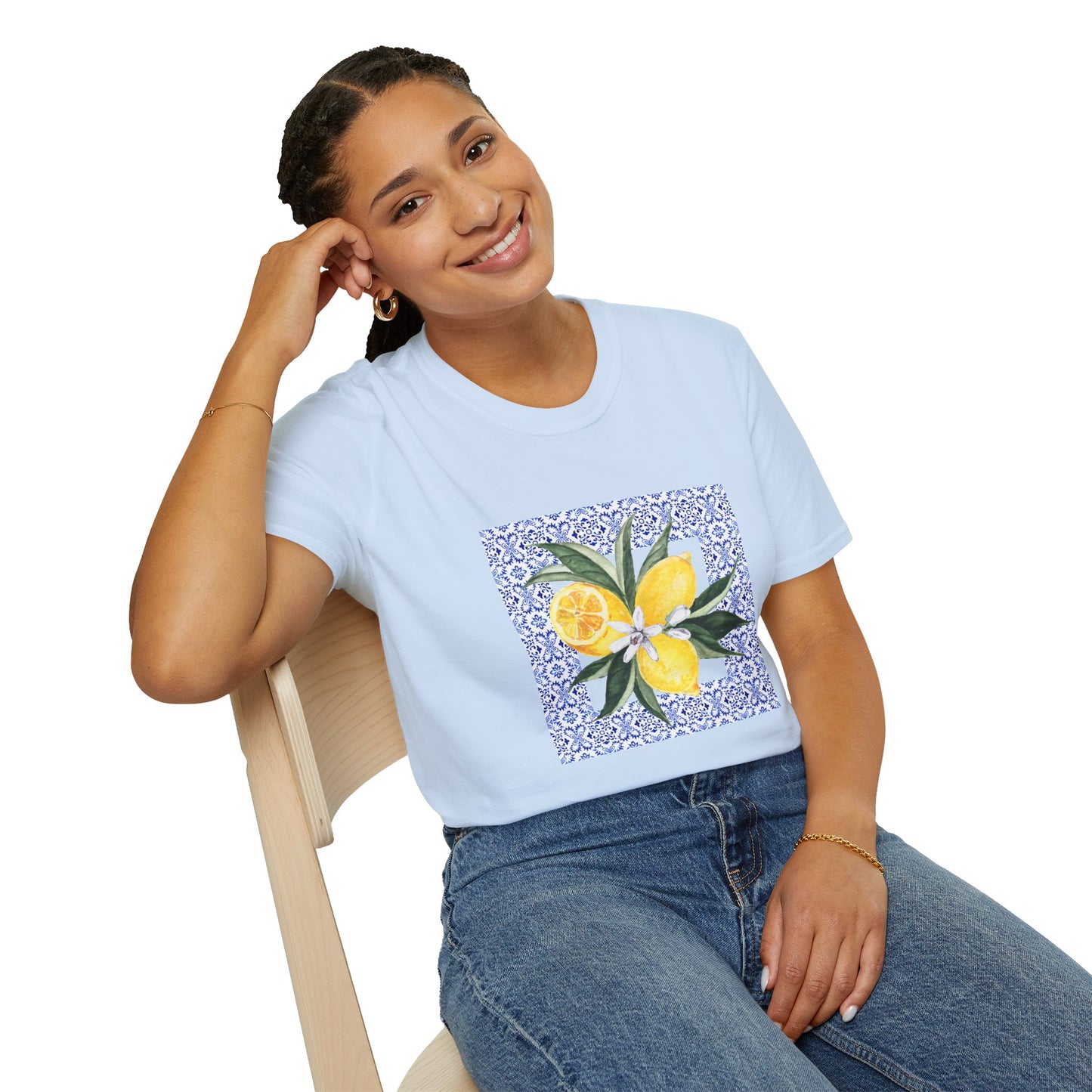 Amalfi Lemon Mosaic Tee | Summer Vibes | Perfect Gift for Friends, Casual Wear