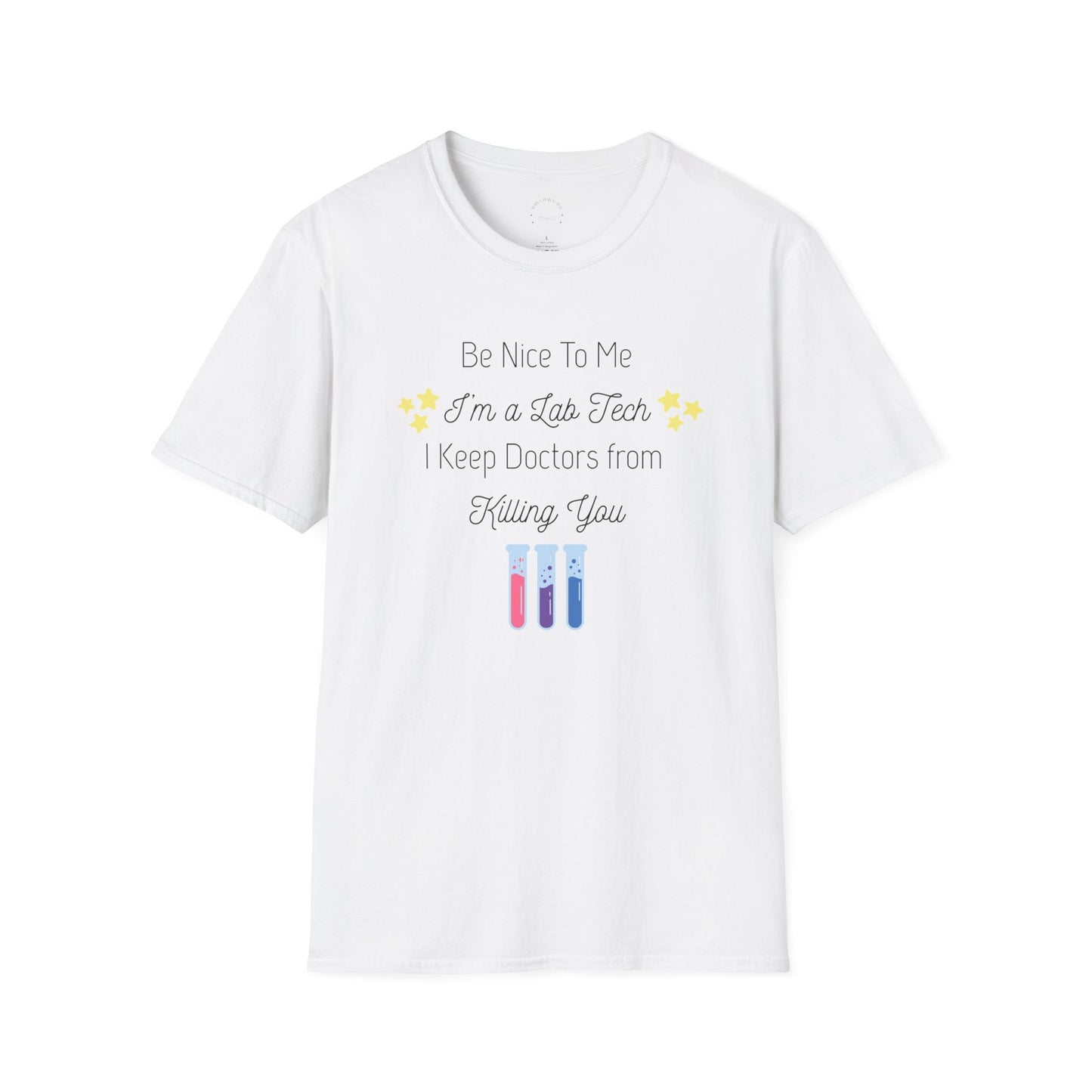 Lab Tech Survival T-Shirt, Softstyle Tees, Lab Humor Shirt, Healthcare Apparel, Cute T-Shirt