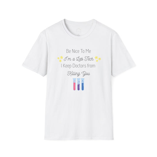 Lab Tech Survival T-Shirt, Softstyle Tees, Lab Humor Shirt, Healthcare Apparel, Cute T-Shirt