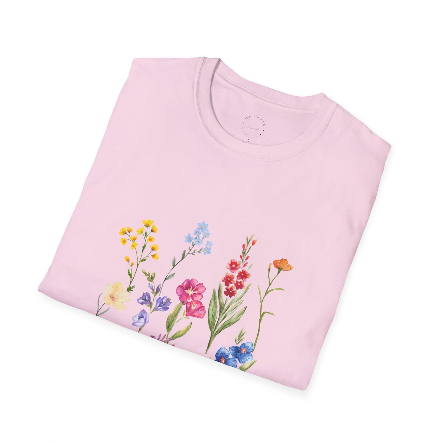 Wildflower Unisex Softstyle T-Shirt, Cute Spring Tee, Nature Lover Gift, Casual Wear, Ideal for Birthdays