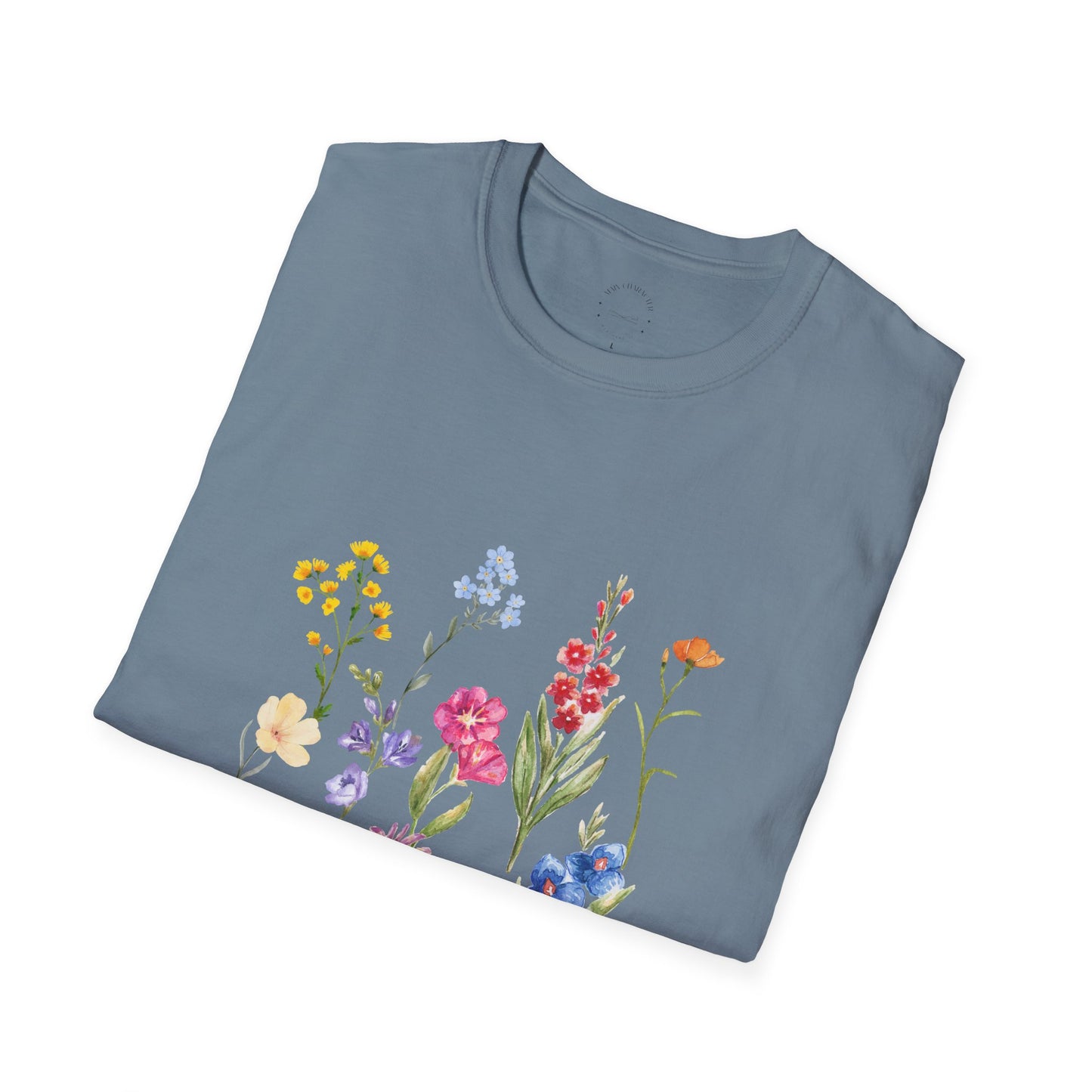 Wildflower Unisex Softstyle T-Shirt, Cute Spring Tee, Nature Lover Gift, Casual Wear, Ideal for Birthdays