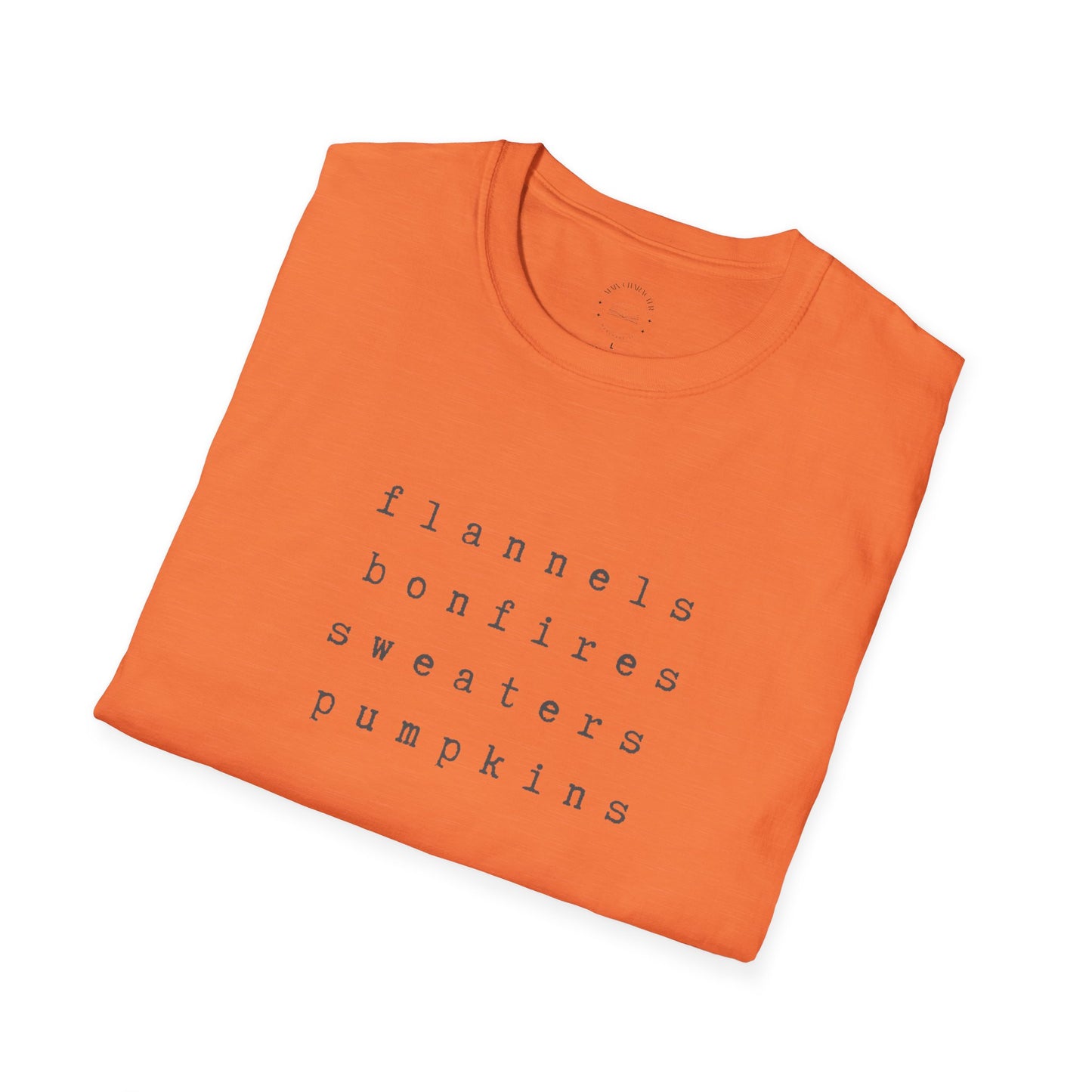 Autumn Essentials Tee, Cozy Shirt, Bonfire Tee, Pumpkin Spice Apparel, Flannel Lover Gift