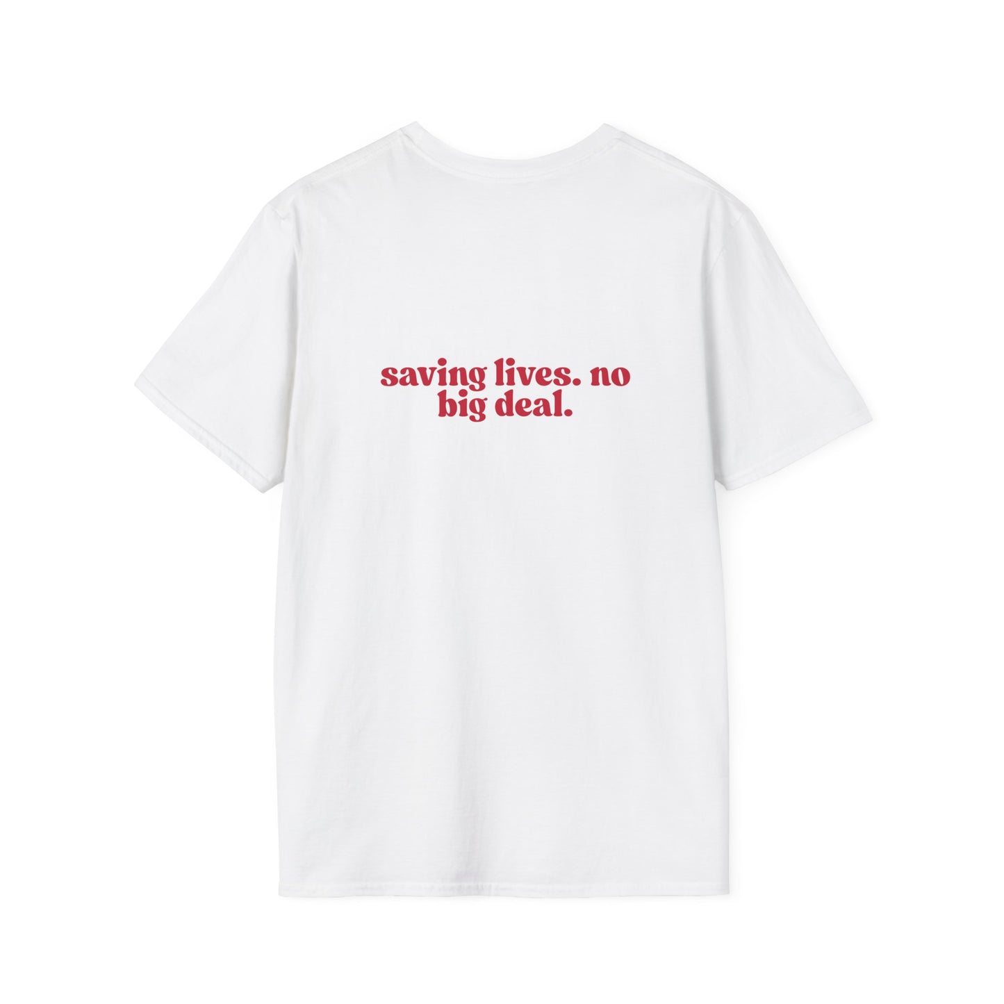 LPN Saving Lives Unisex T-Shirt, LPN Gift, Inspirational Tee, Gift for Healthcare Workers, Everyday Wear, Motivational Apparel