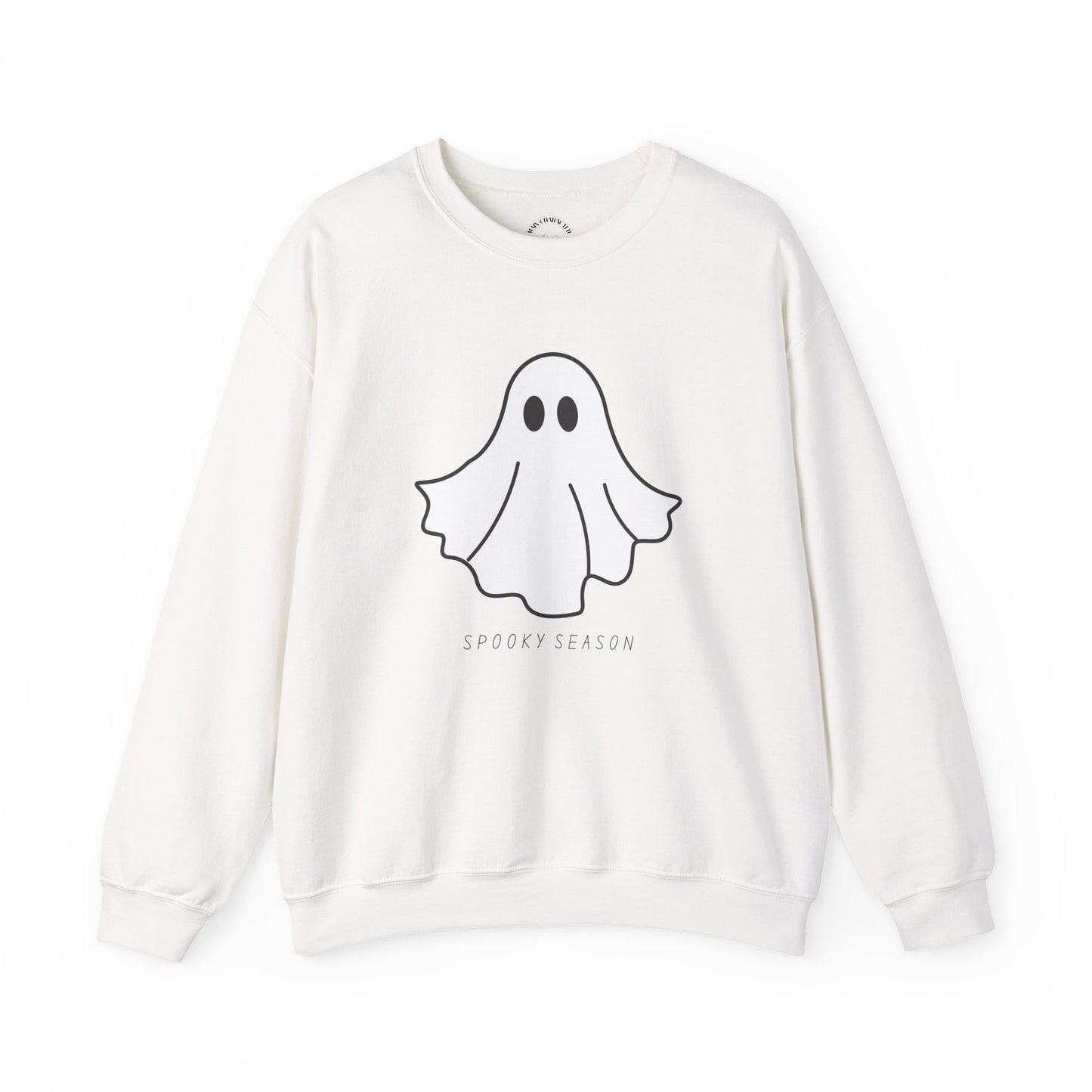 Spooky Season Ghost Sweatshirt, Cozy Halloween Crewneck for All Ages, Perfect Gift for Fall Celebrations, Unisex Sweatshirt, Spooky