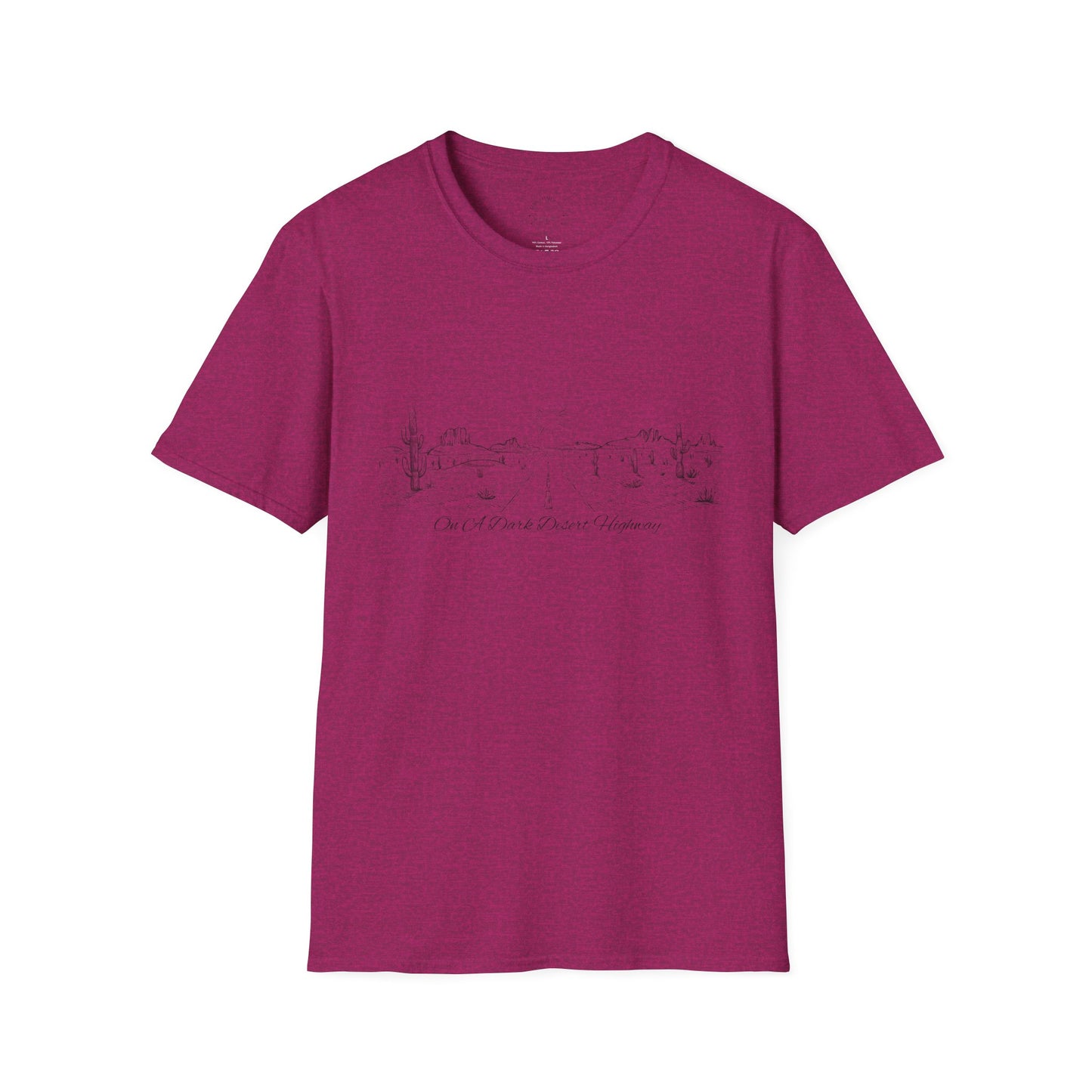 Dark Desert Highway Tee, Unisex T-Shirt, Vintage Outdoor Tee, Summer Casual Wear, Eagles Enthusiasts
